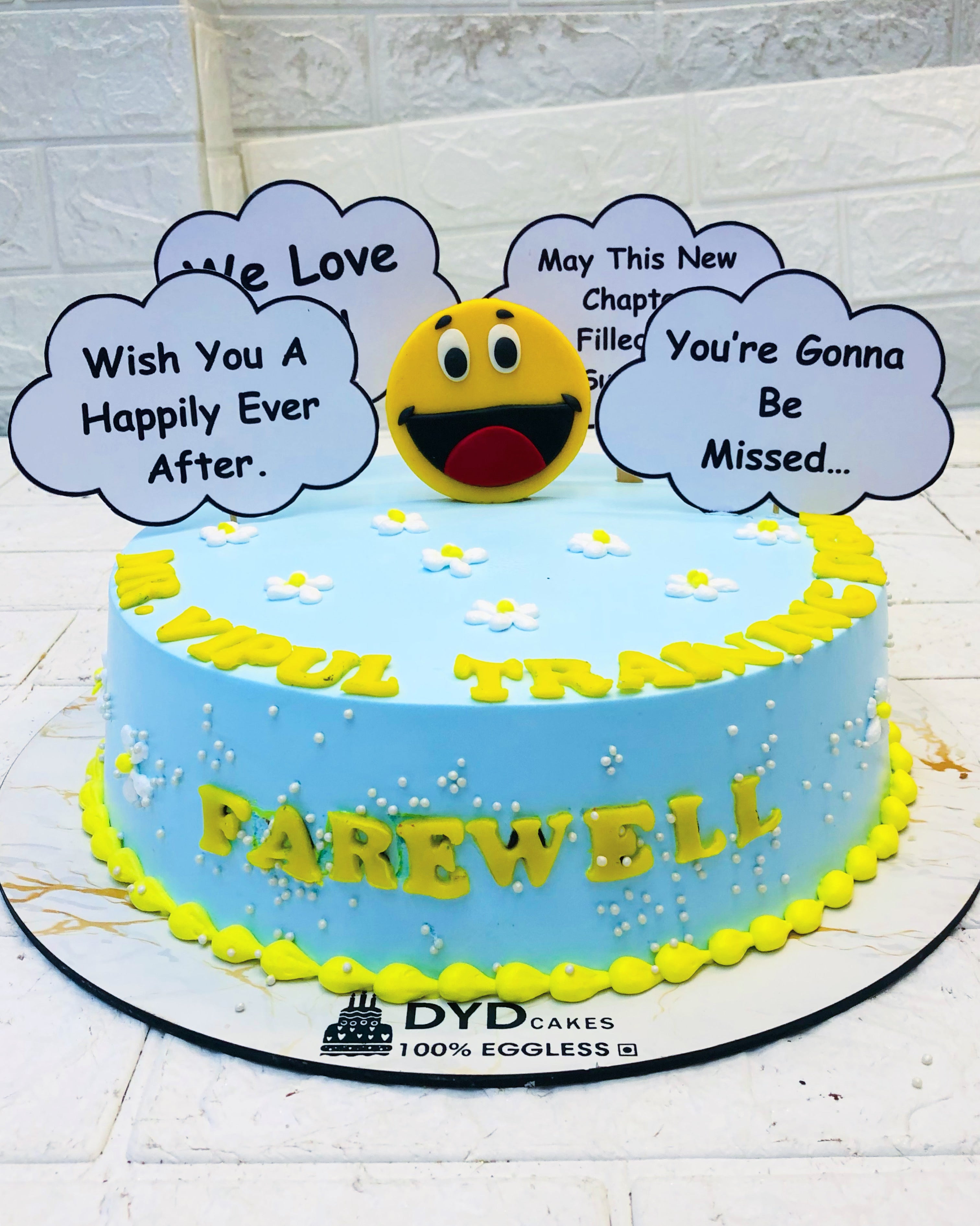 Missing Theme Farewell Cake
