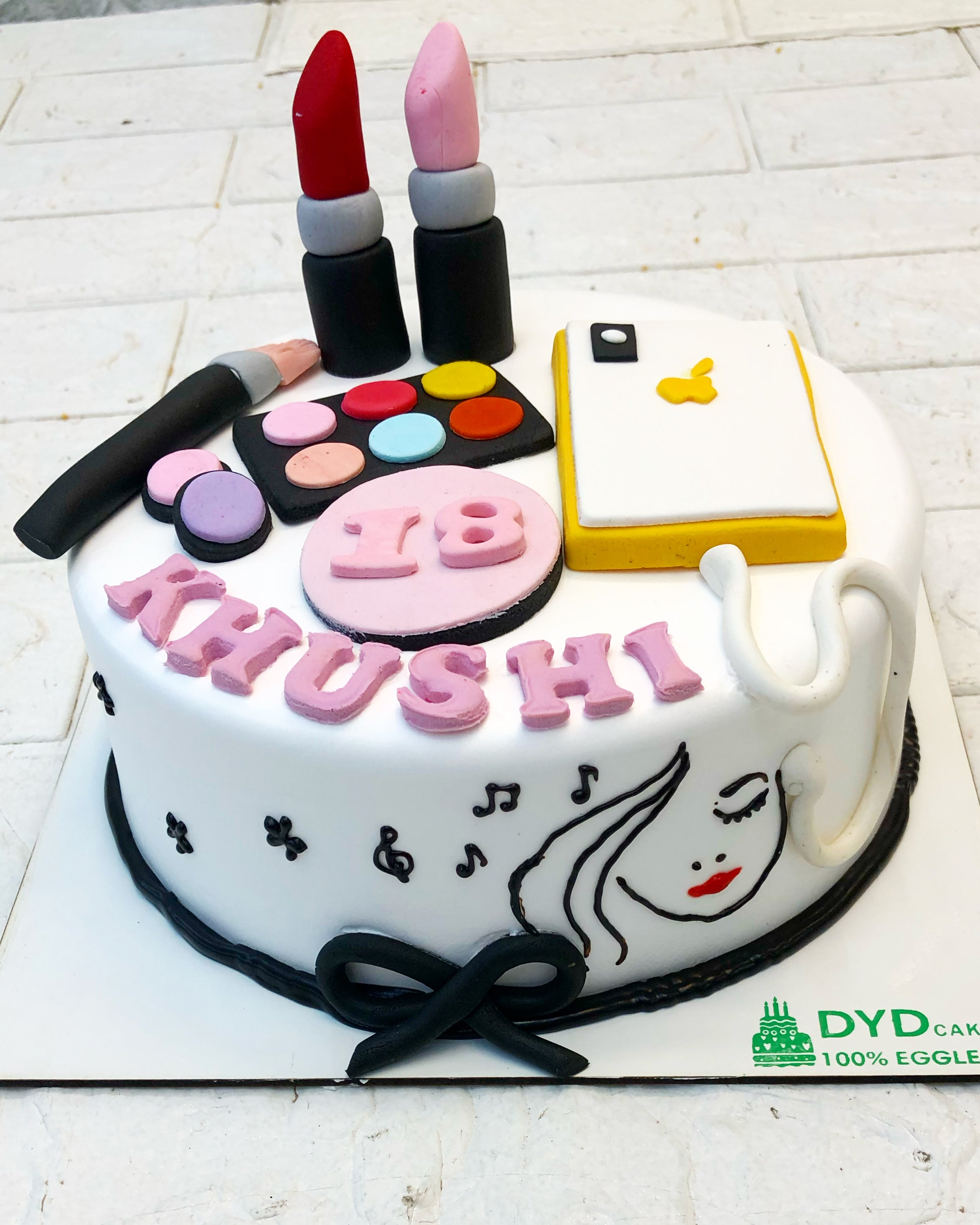 Happy Birthday Makeup Cake