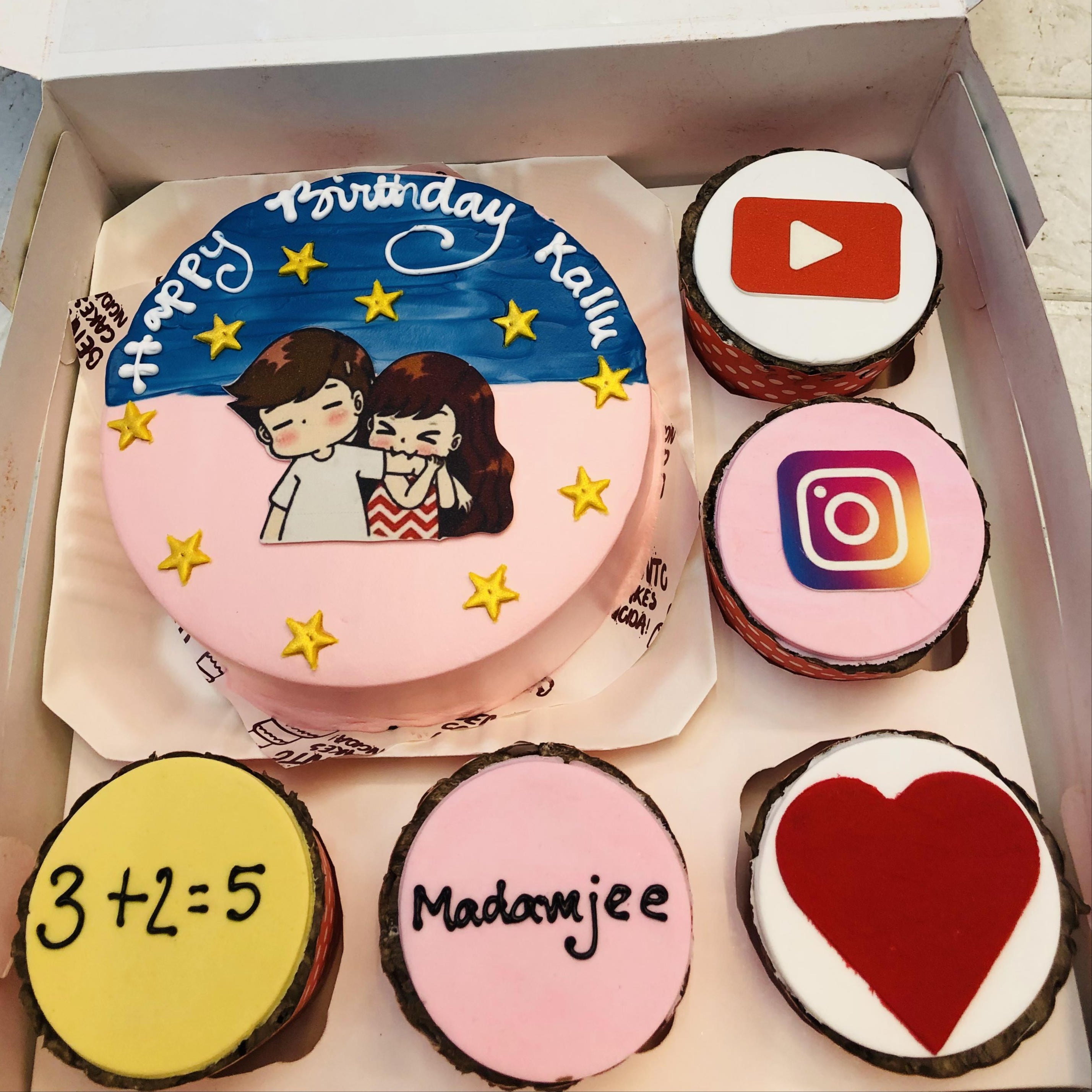 Social Media theme Lover Bento Combo Cake