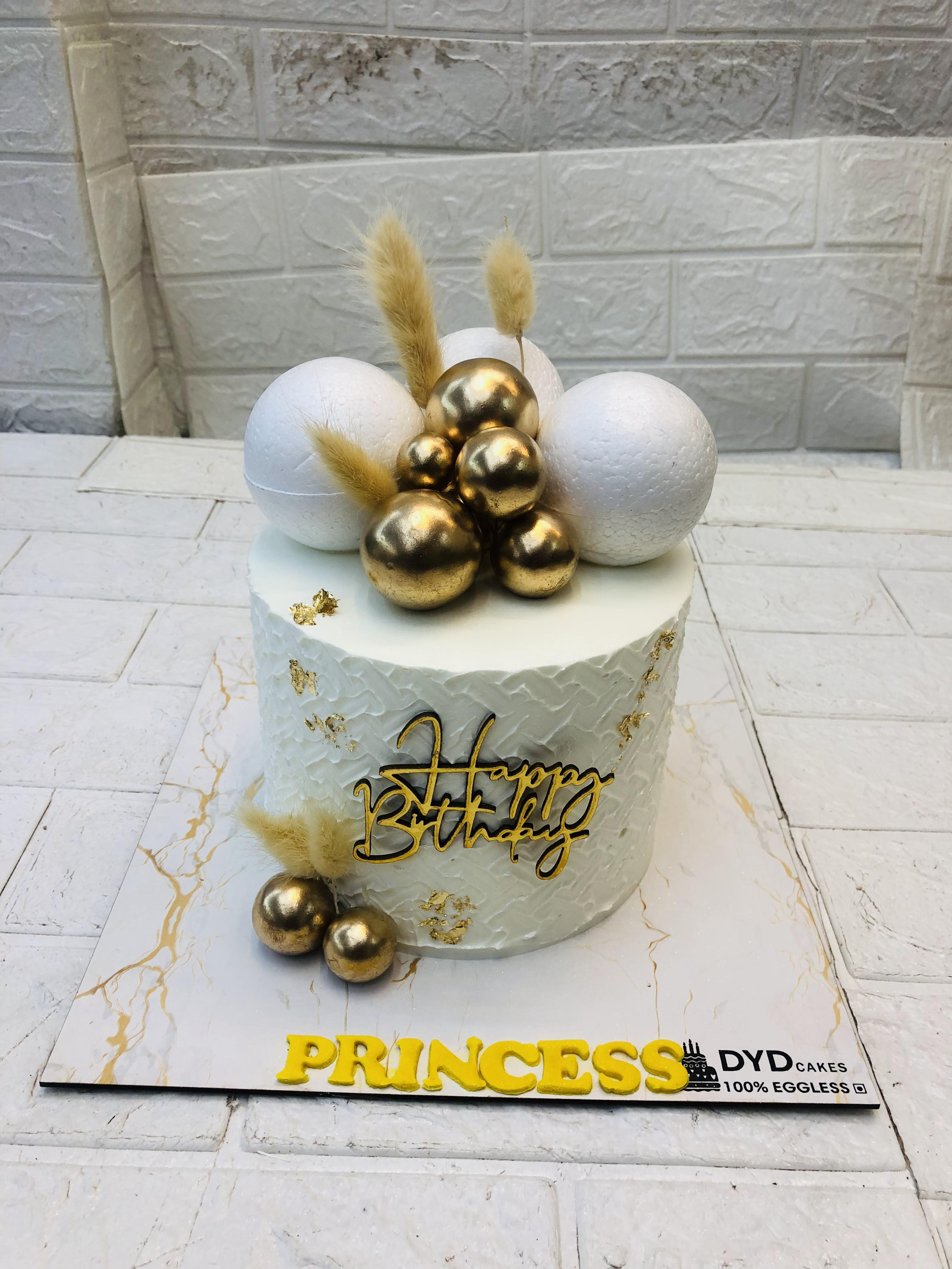 Aesthetic White Theme Cake