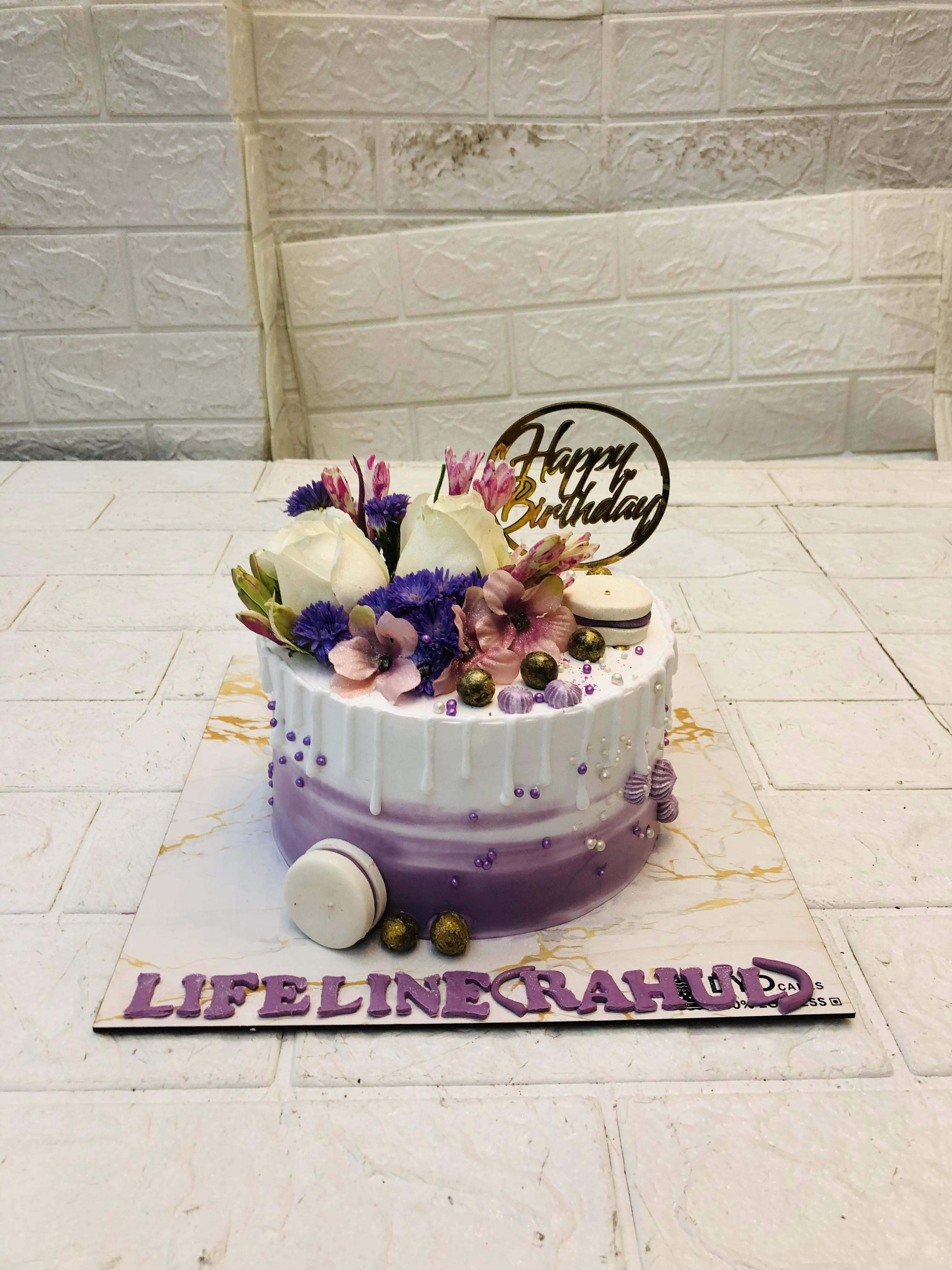 Purple Flower Cake 3
