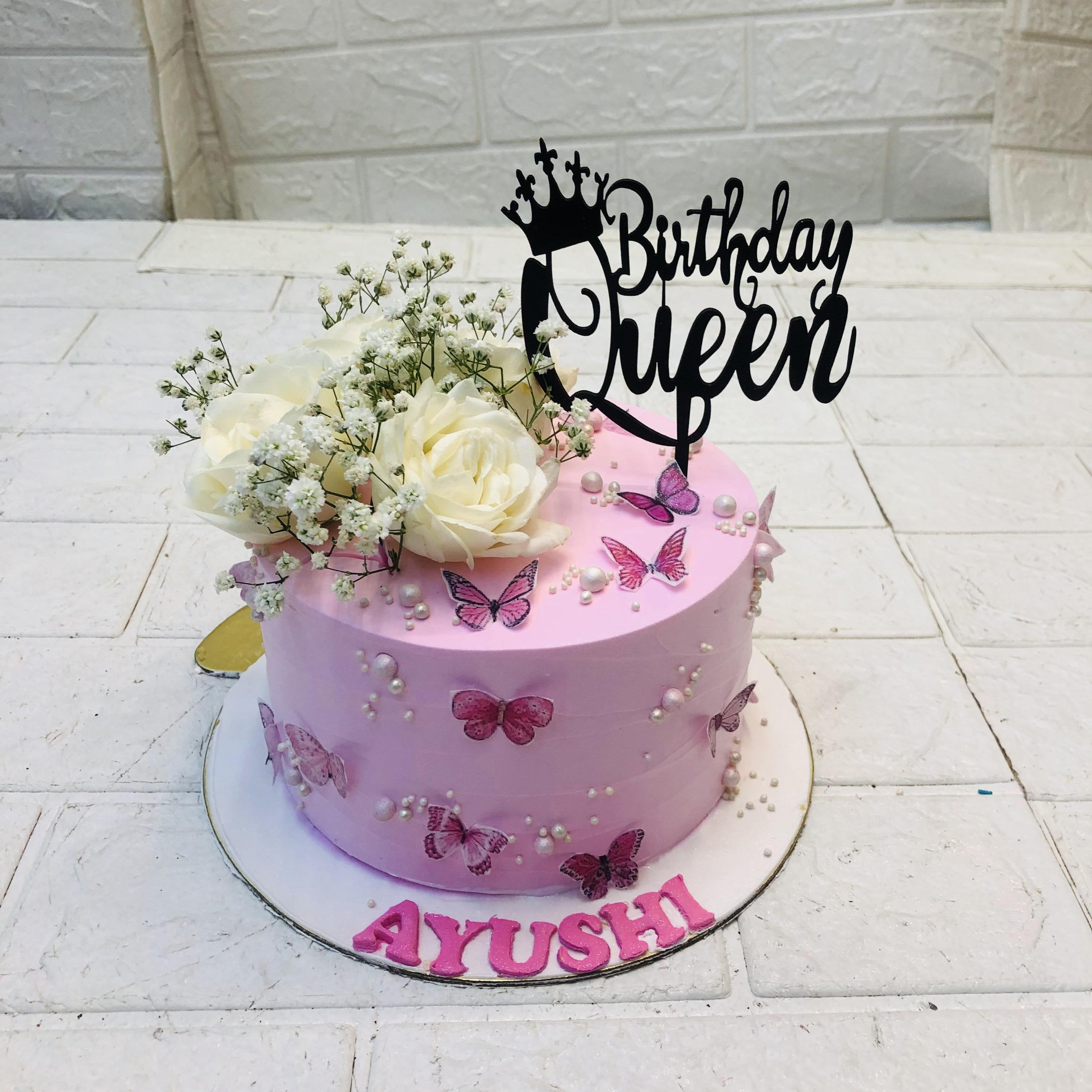 Beautiful Butterfly Queens Cake