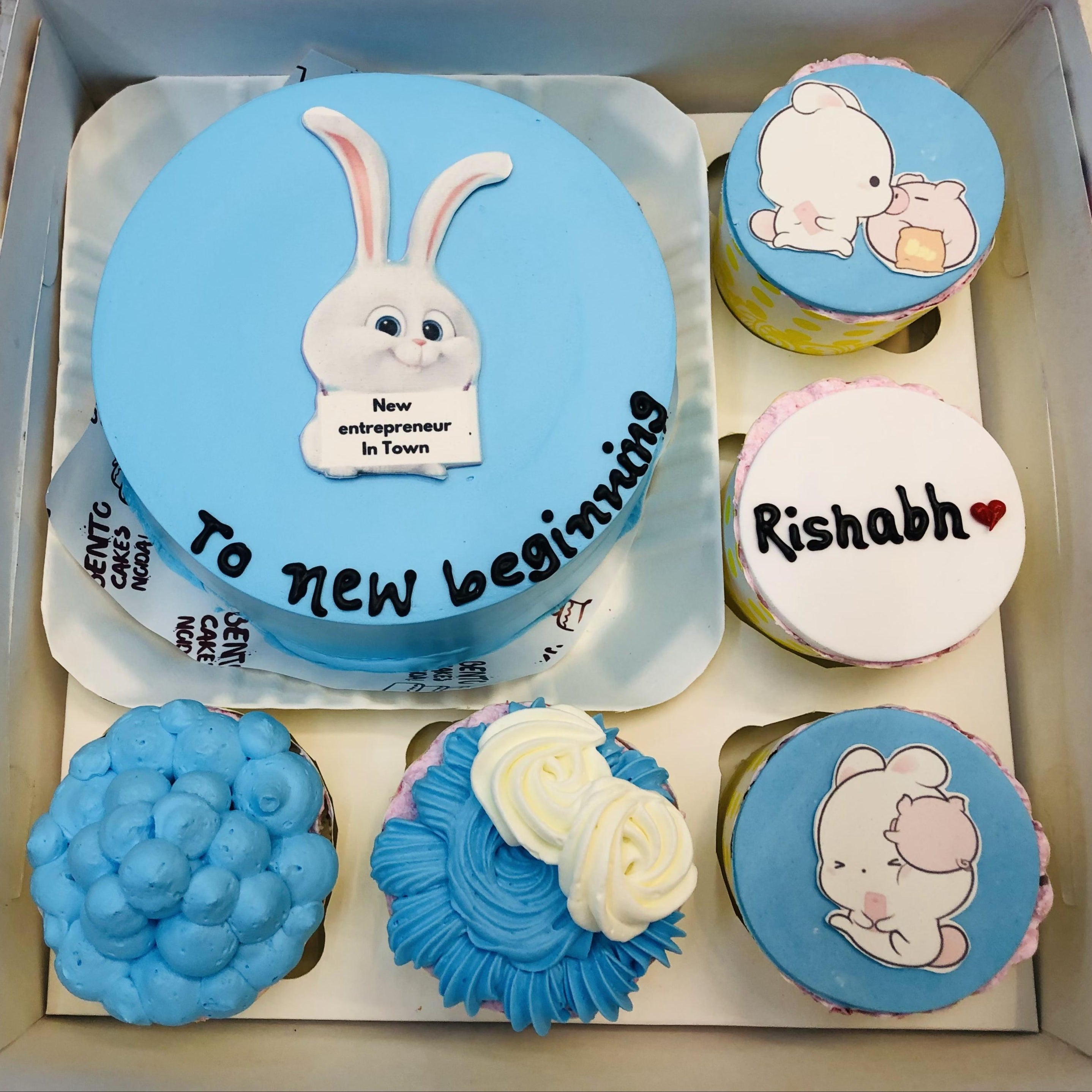 Cute Rabbit Theme Bento Combo Cake