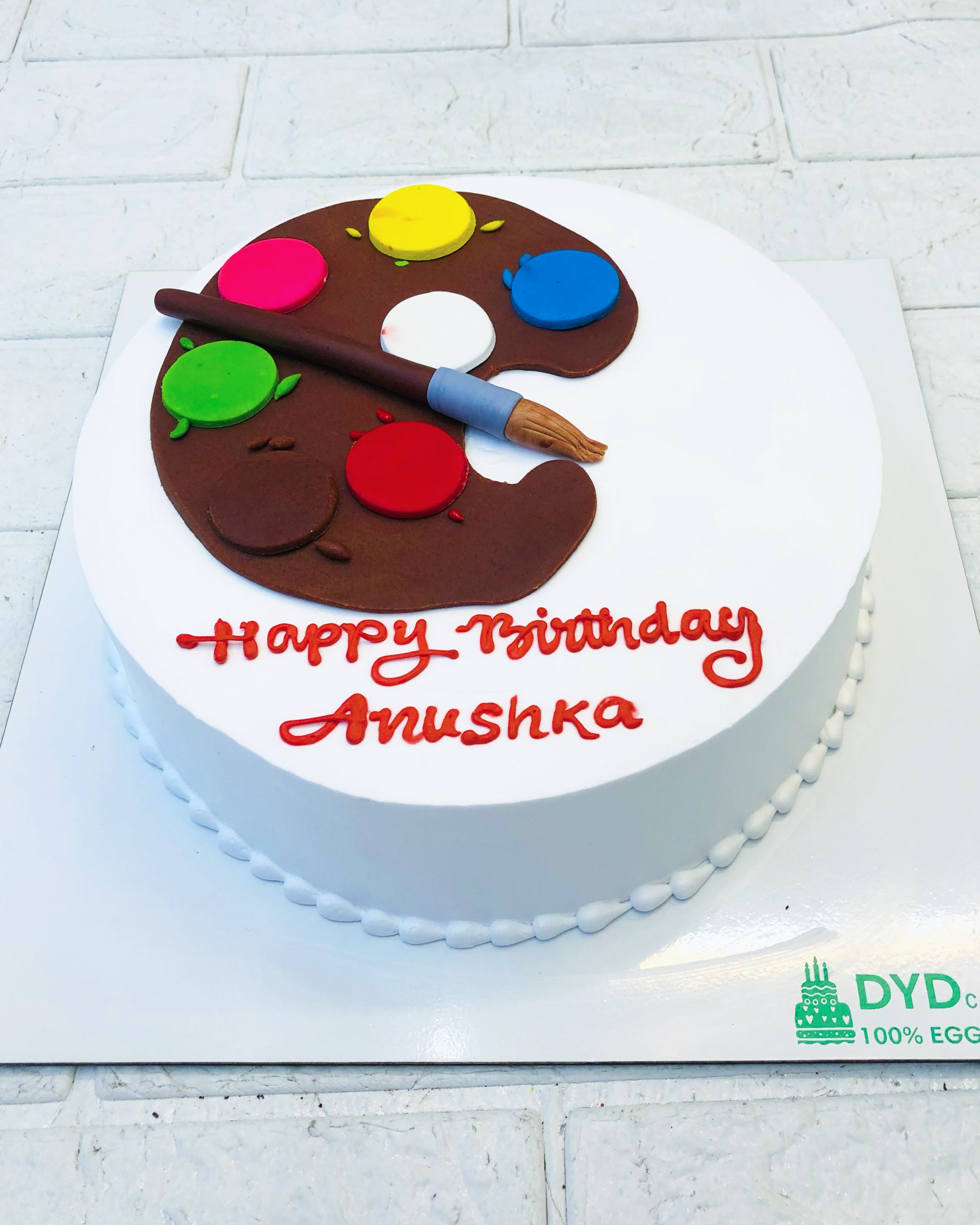 Artist Girl Theme Cake