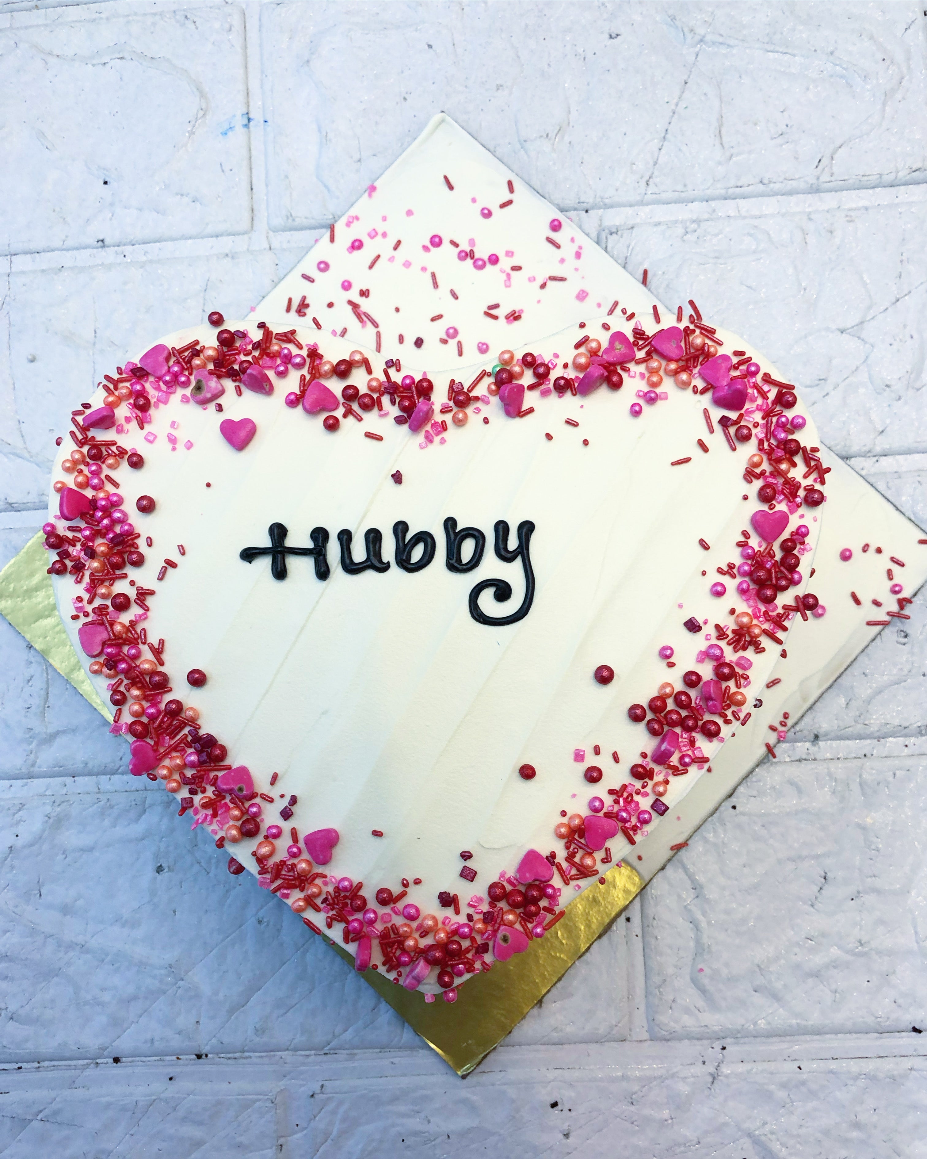 Pink Petals Buttercream Cake