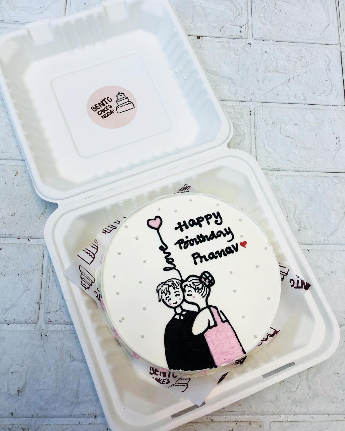 Birthday Theme Couple Bento Cake