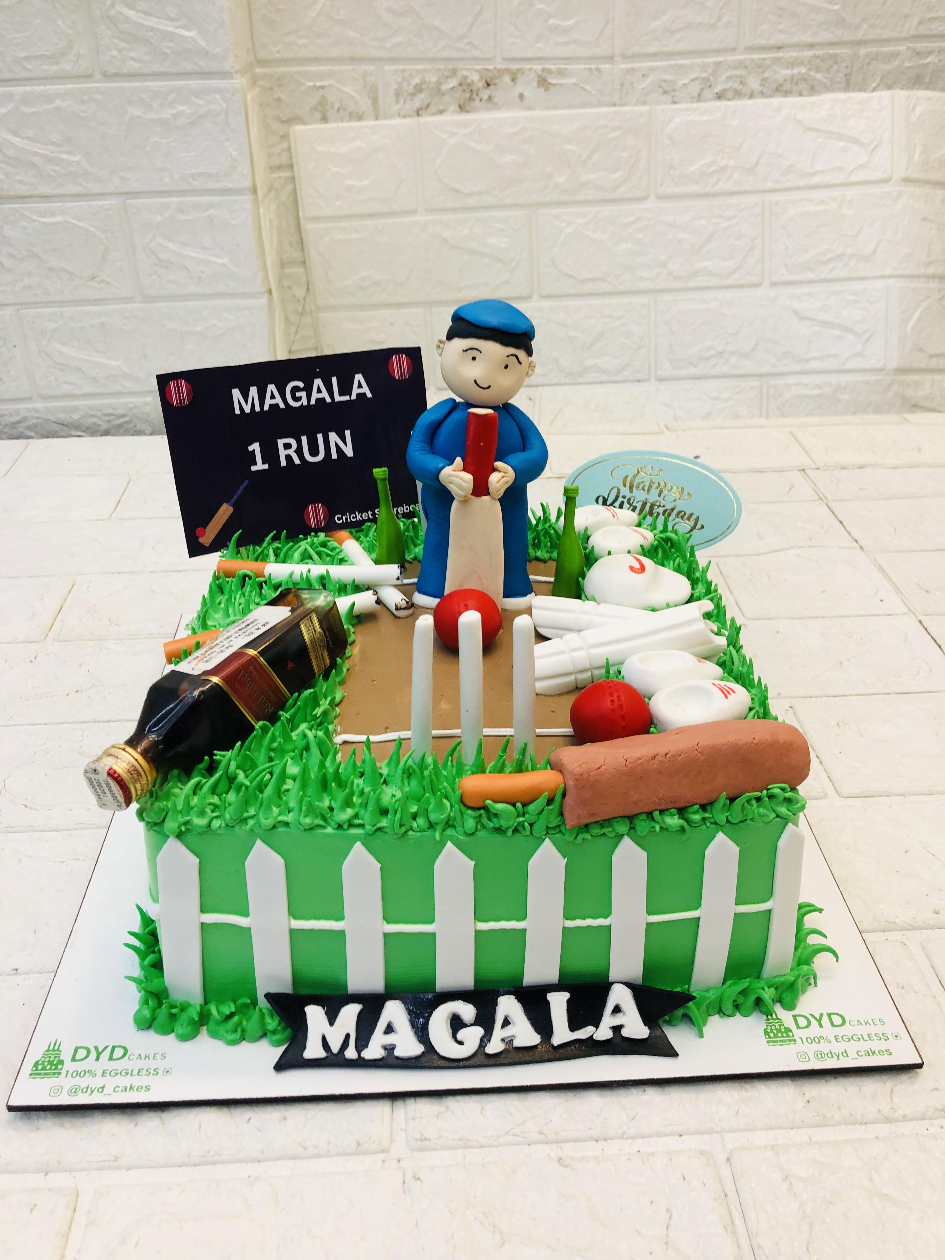 Winning Cricket Team Theme Cake