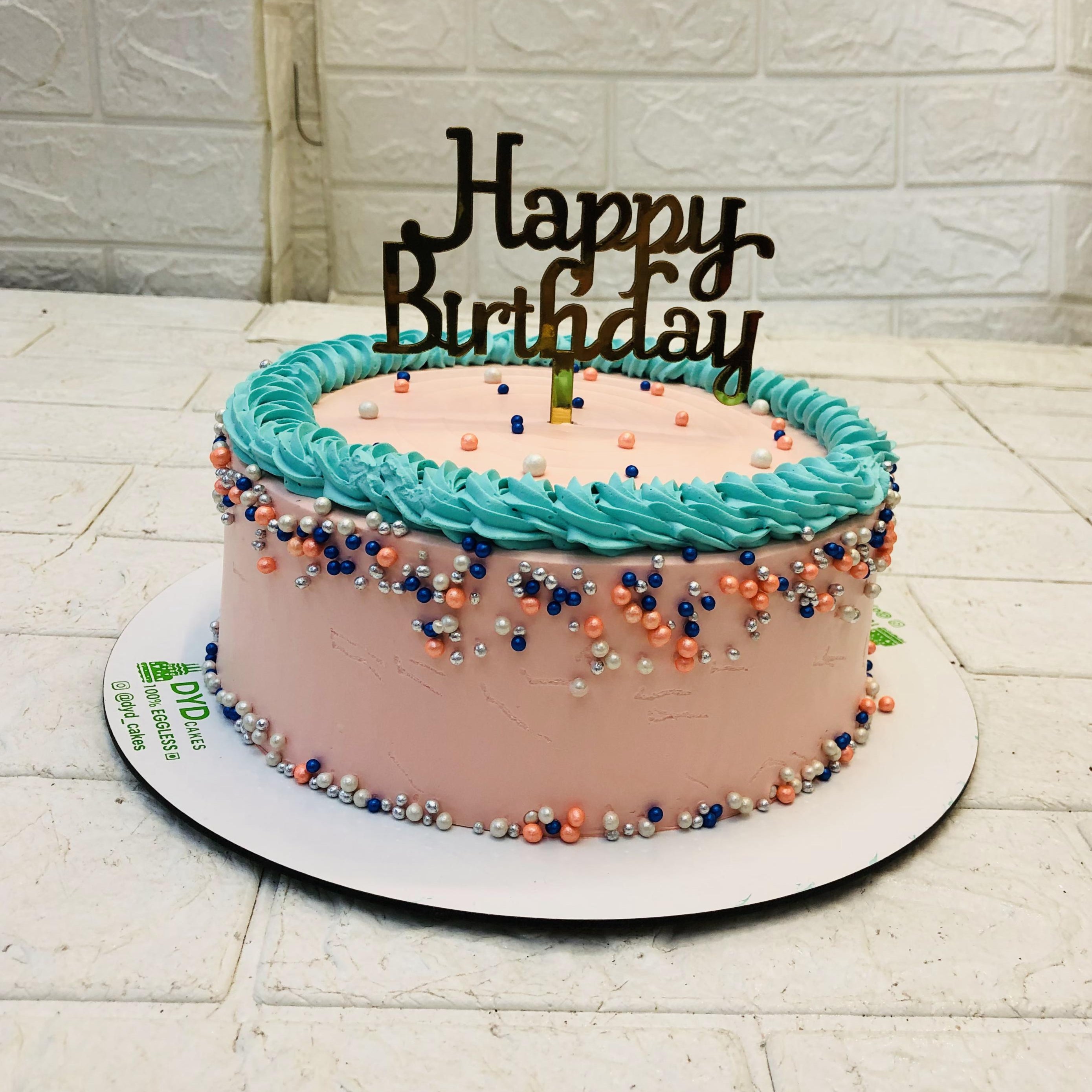 Blue Celebration Cake