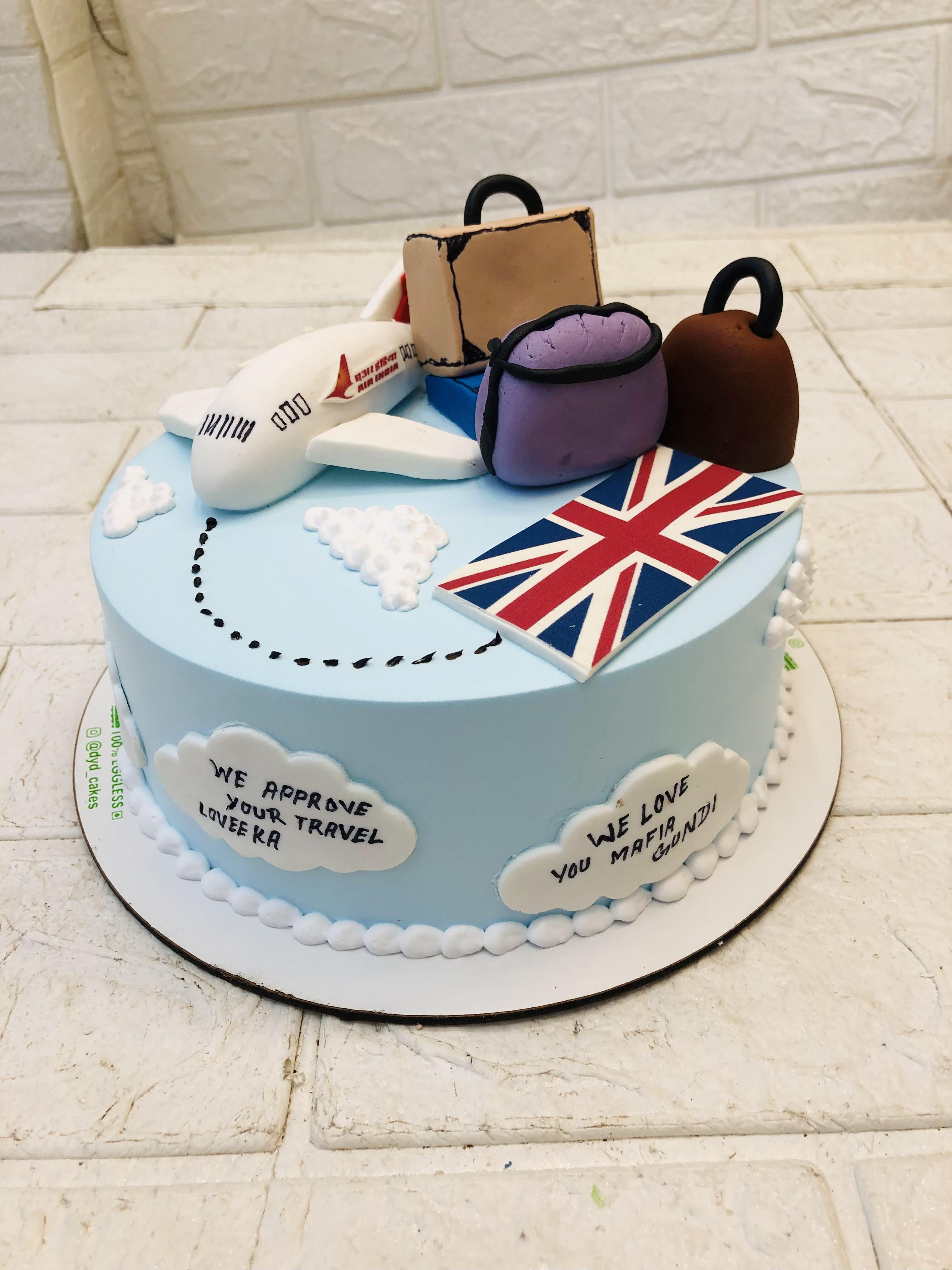 Fly to UK Cake