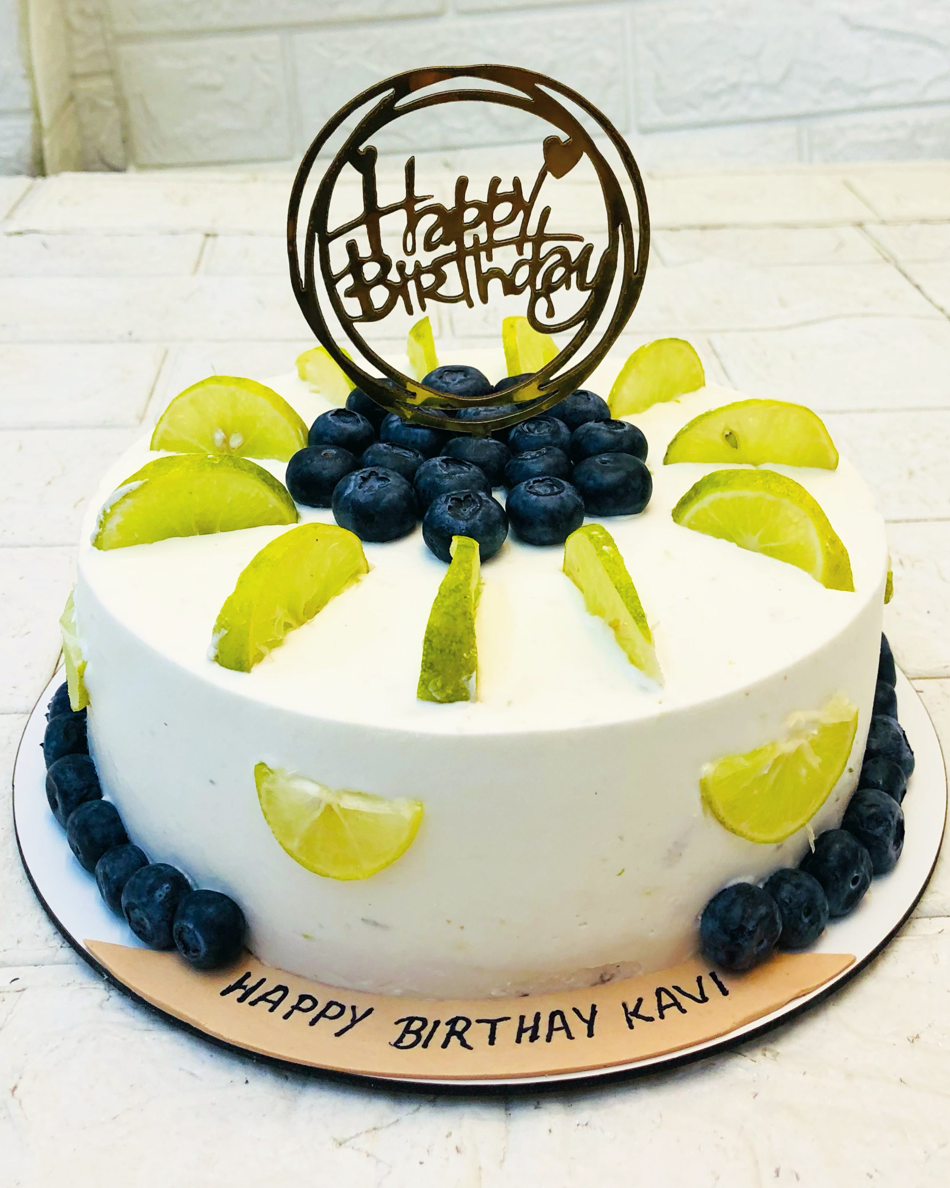 Berries Lemon Fruit Cake