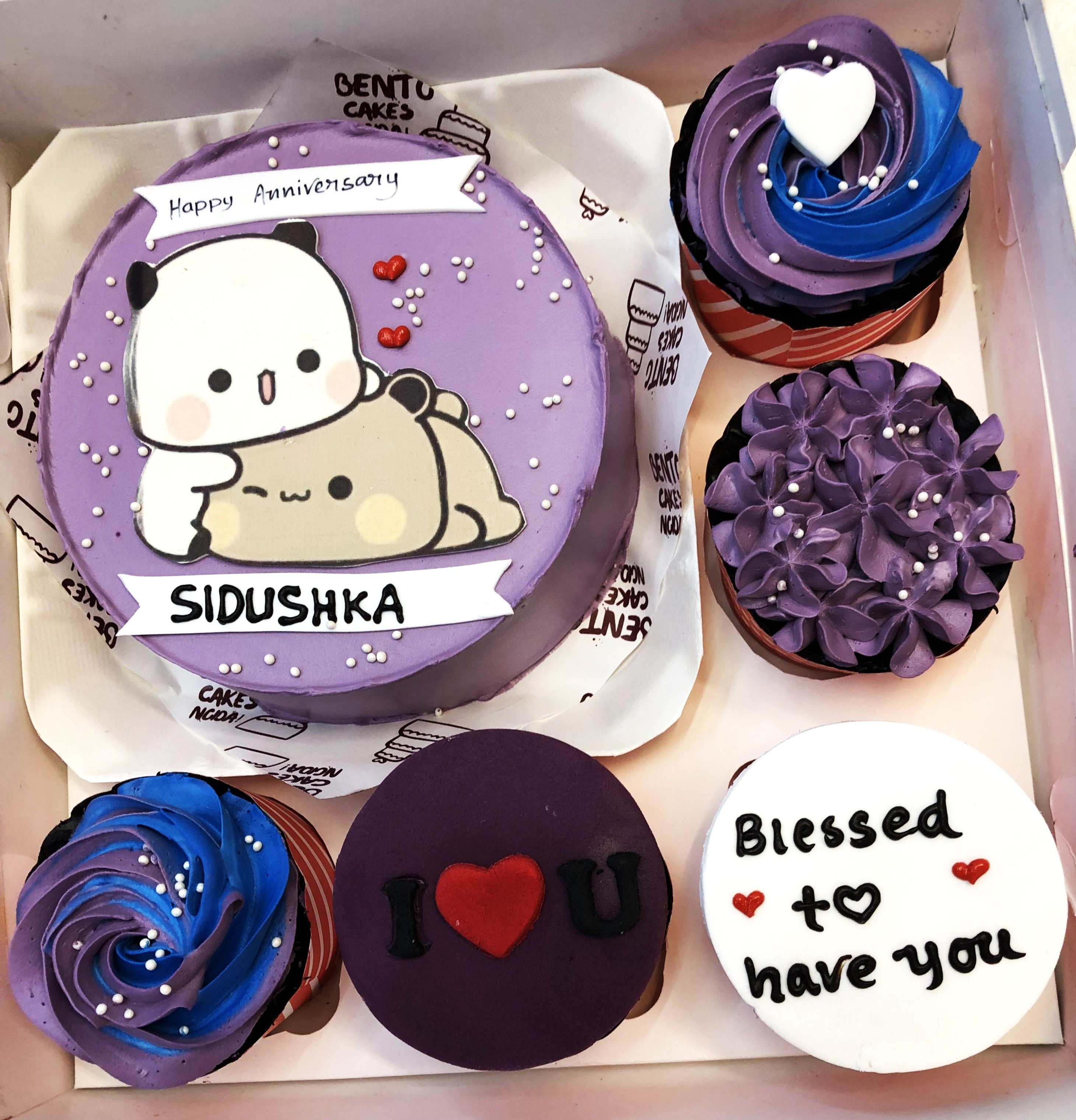 Cute Bubu Dudu Bento Combo Cake
