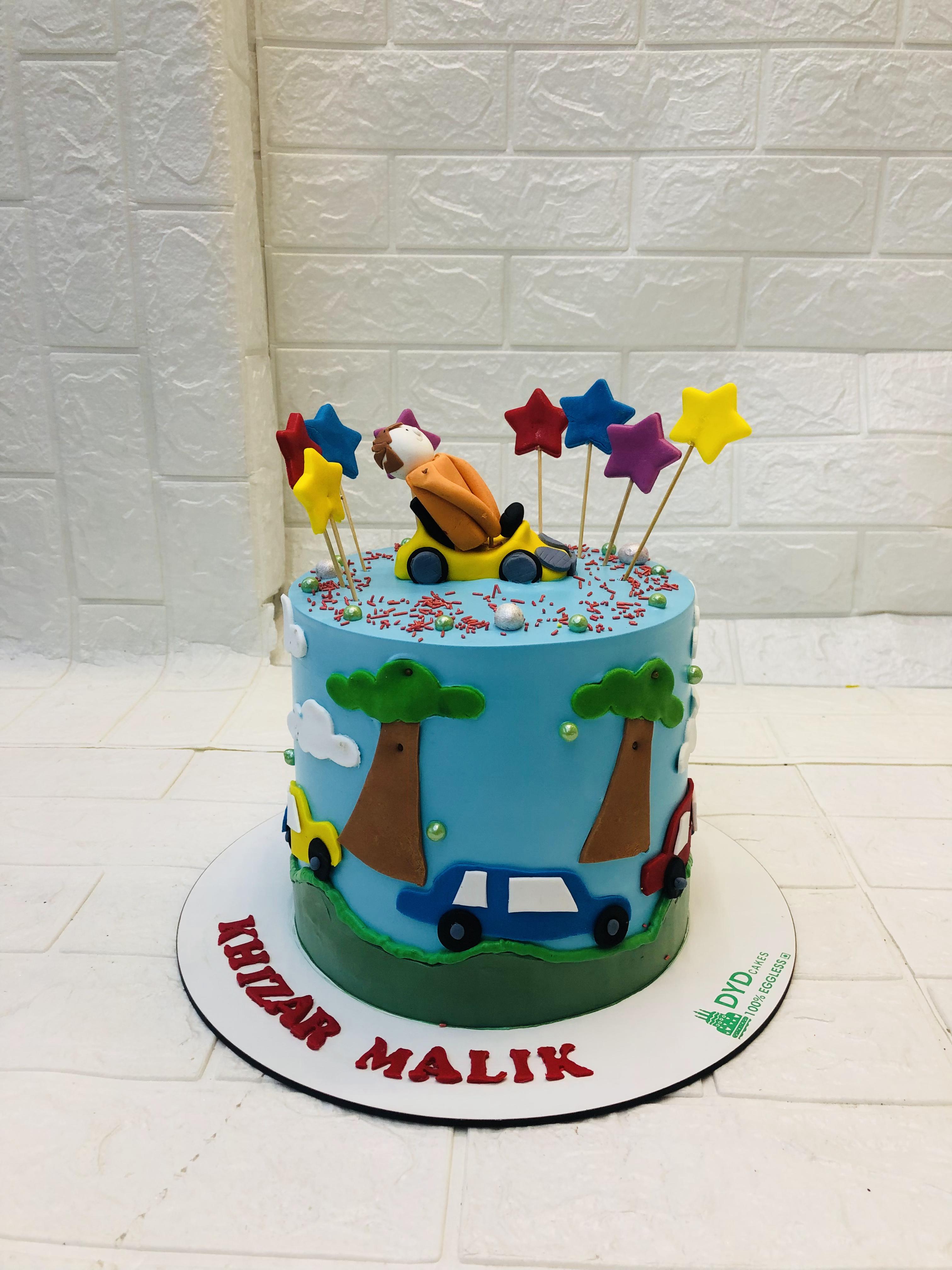 Crush Car Theme Cake