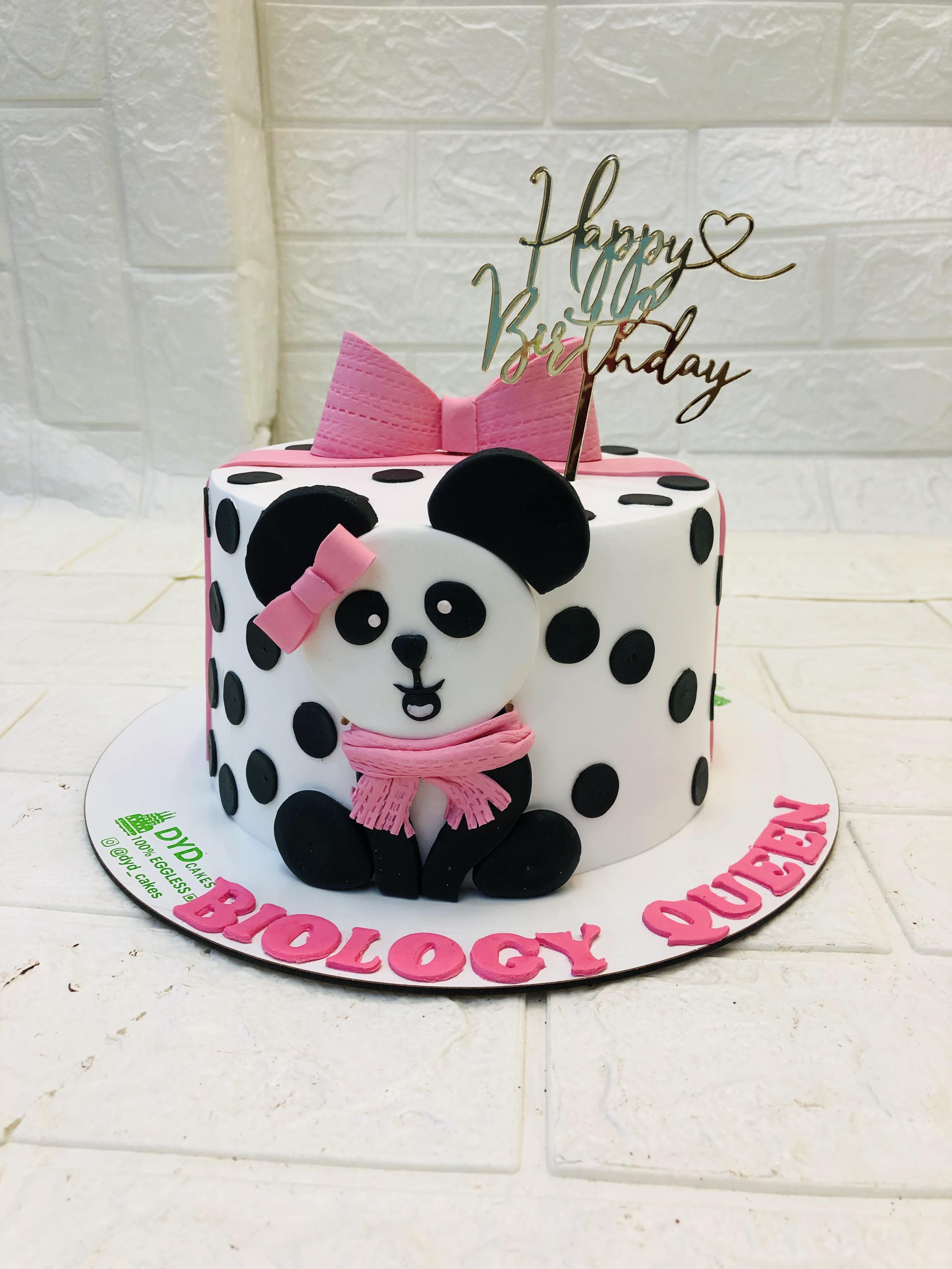 Cute Panda Birthday Cake