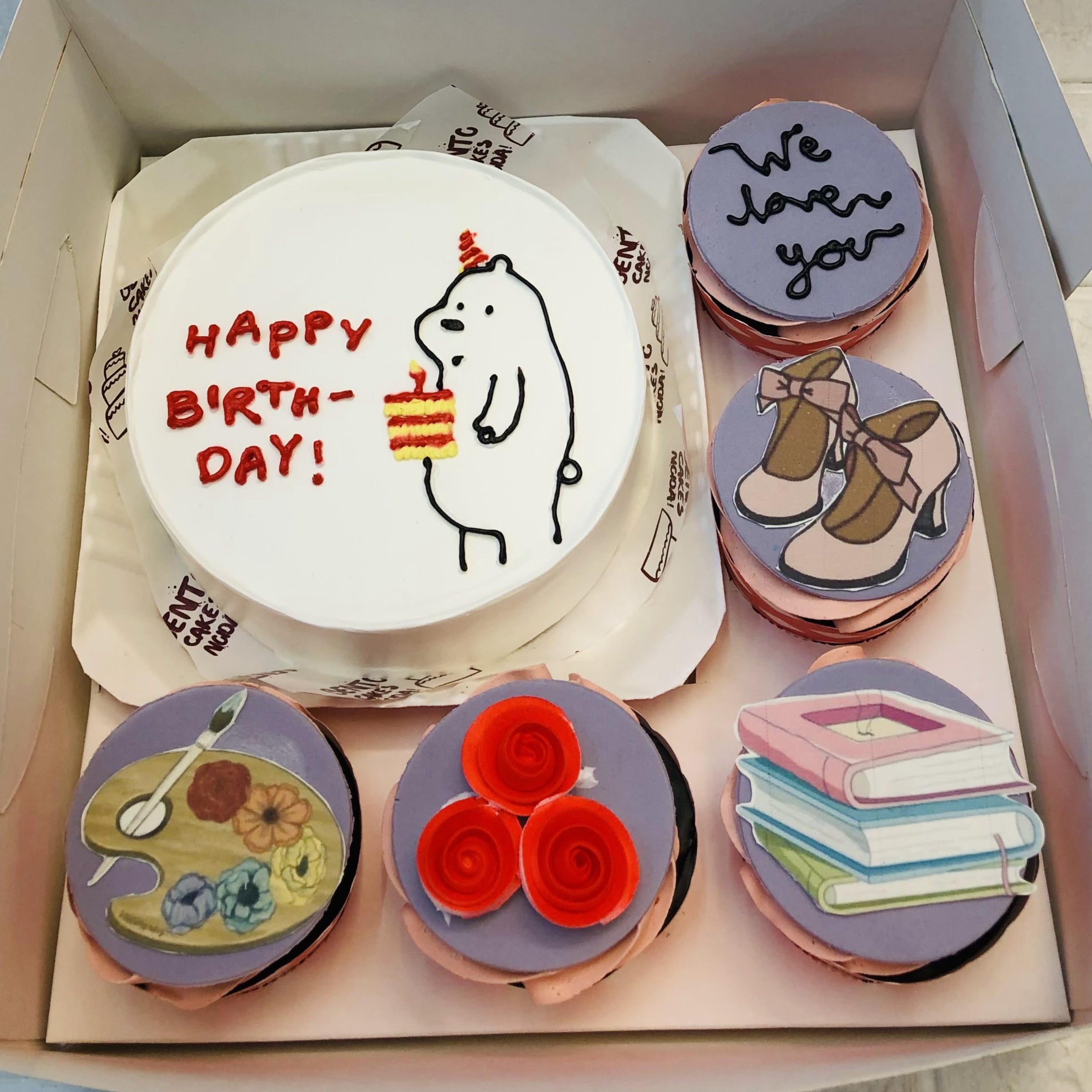 Cartoon Bear Bento Combo Cake