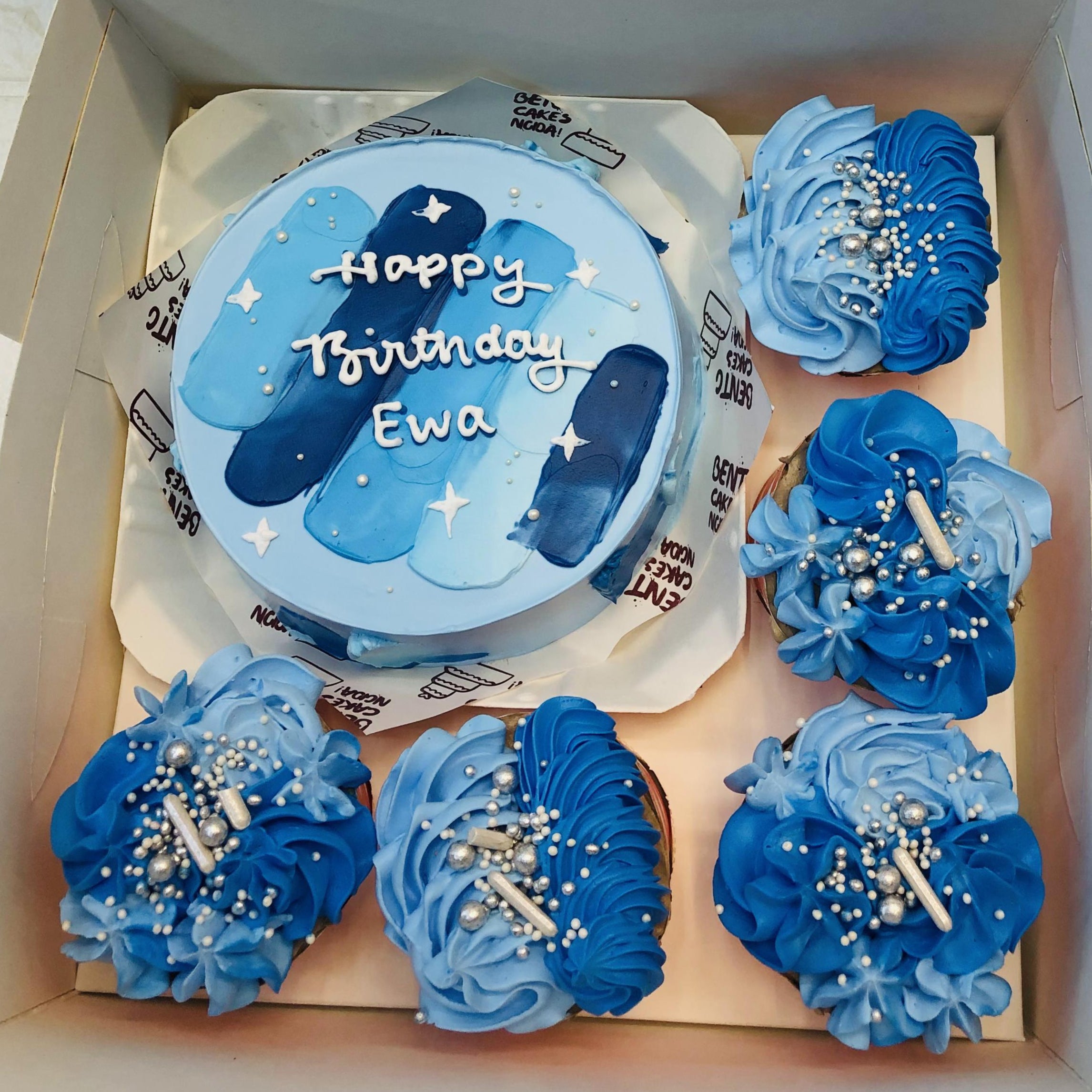 Aesthetic Birthday Bento Combo Cake