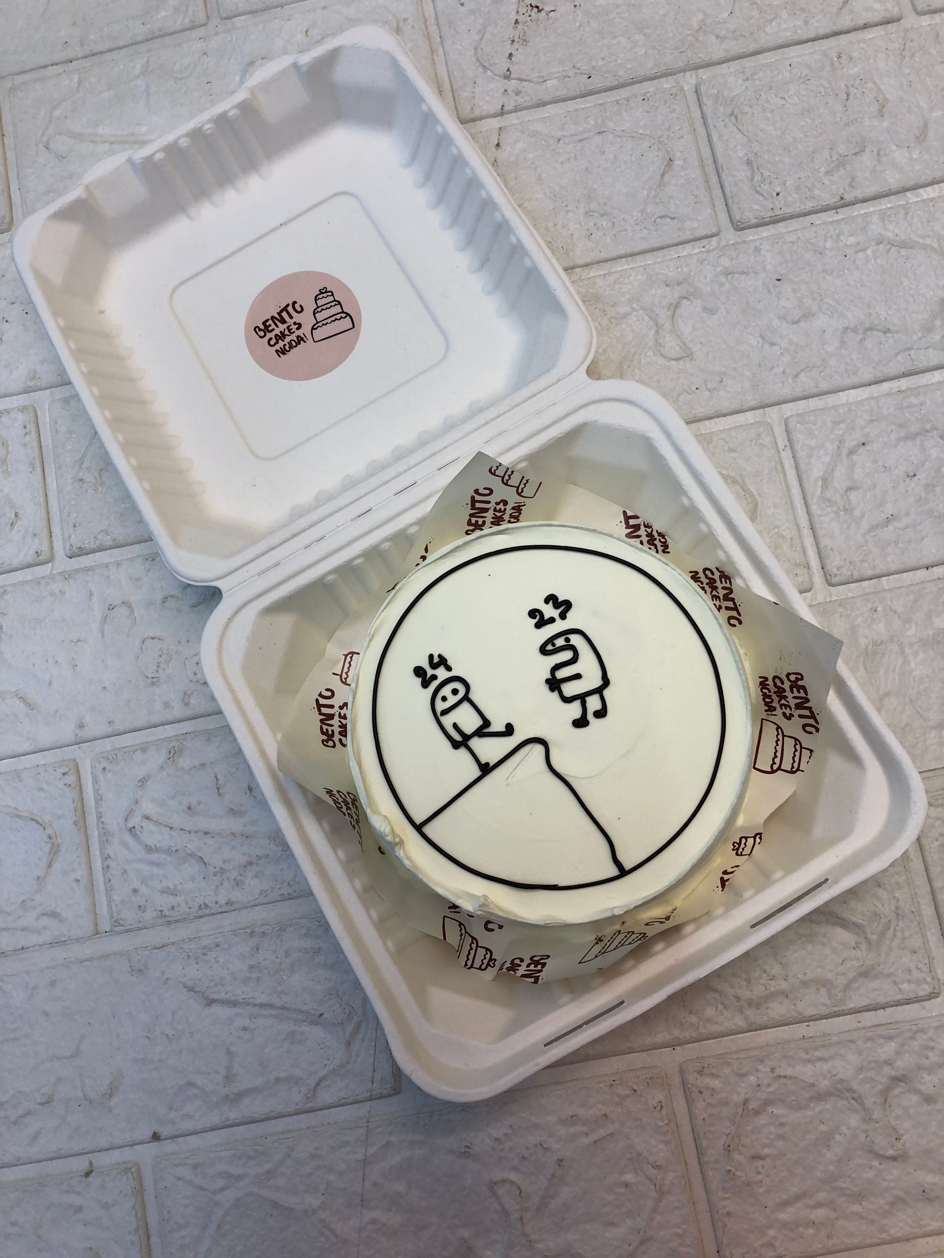 Mimi Theme White Bento Cake 2