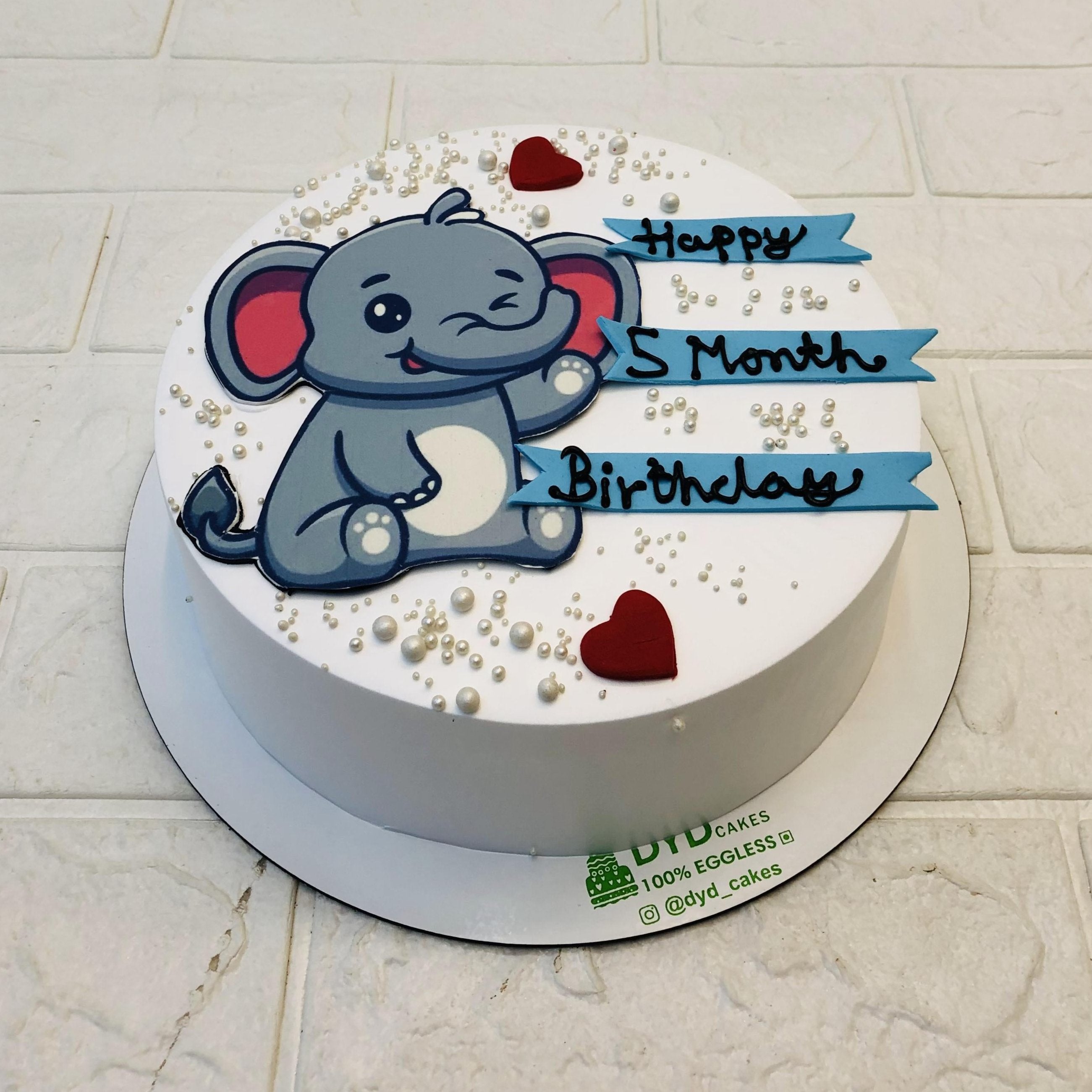 Elephant Baby Shower Cake
