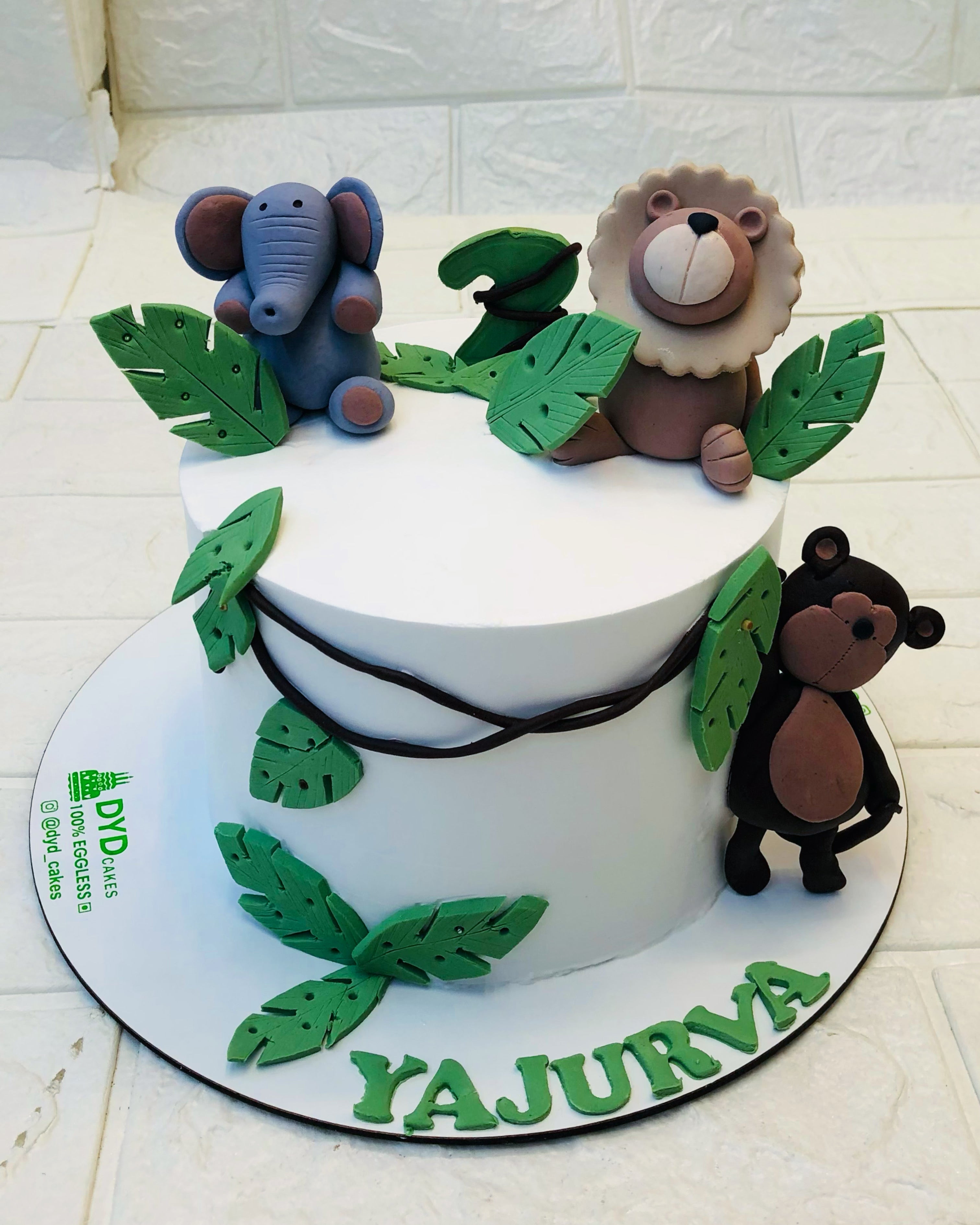 Green Animal Cake