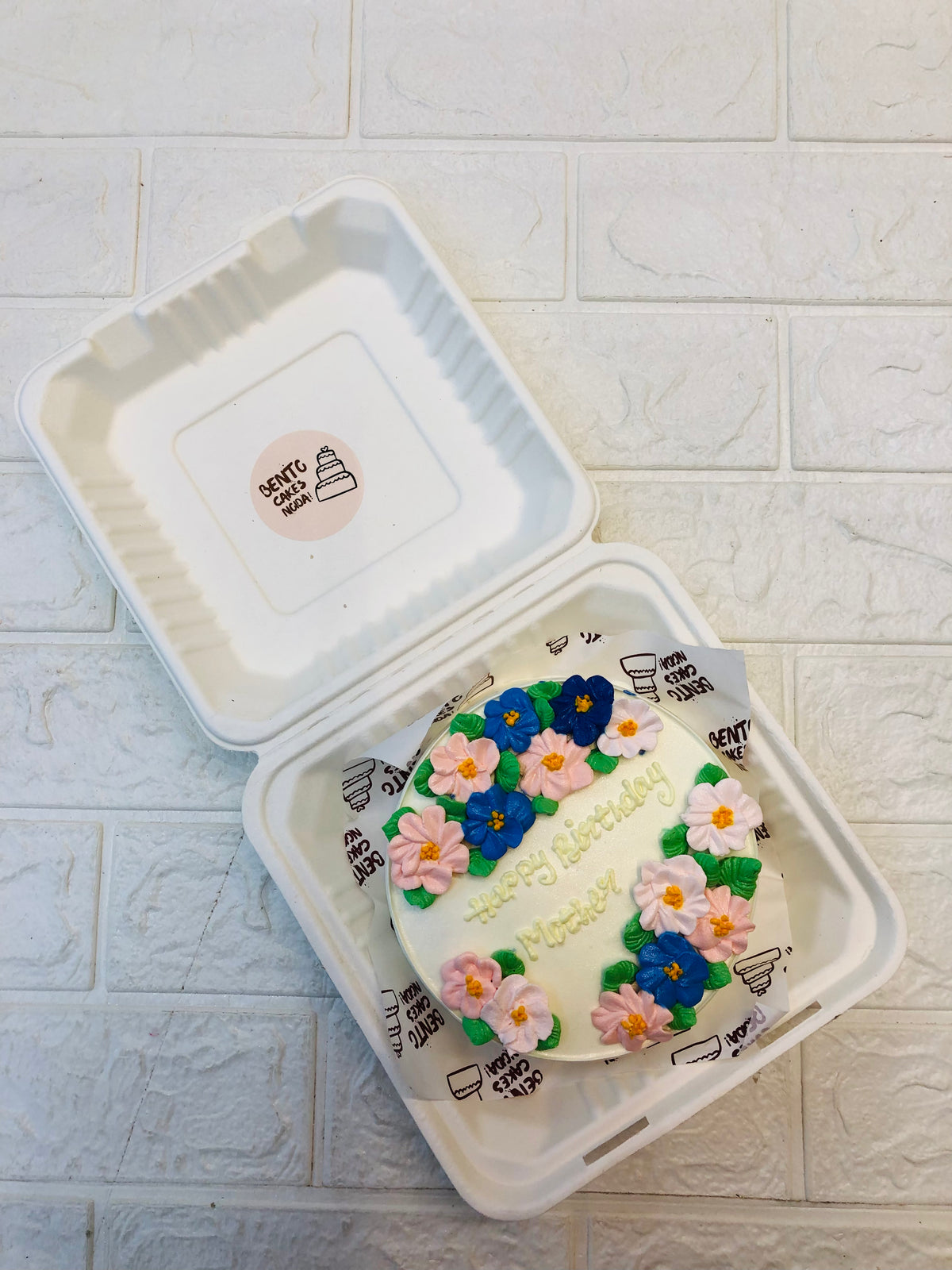 Beautiful Florals Theme Moms Bento Cake