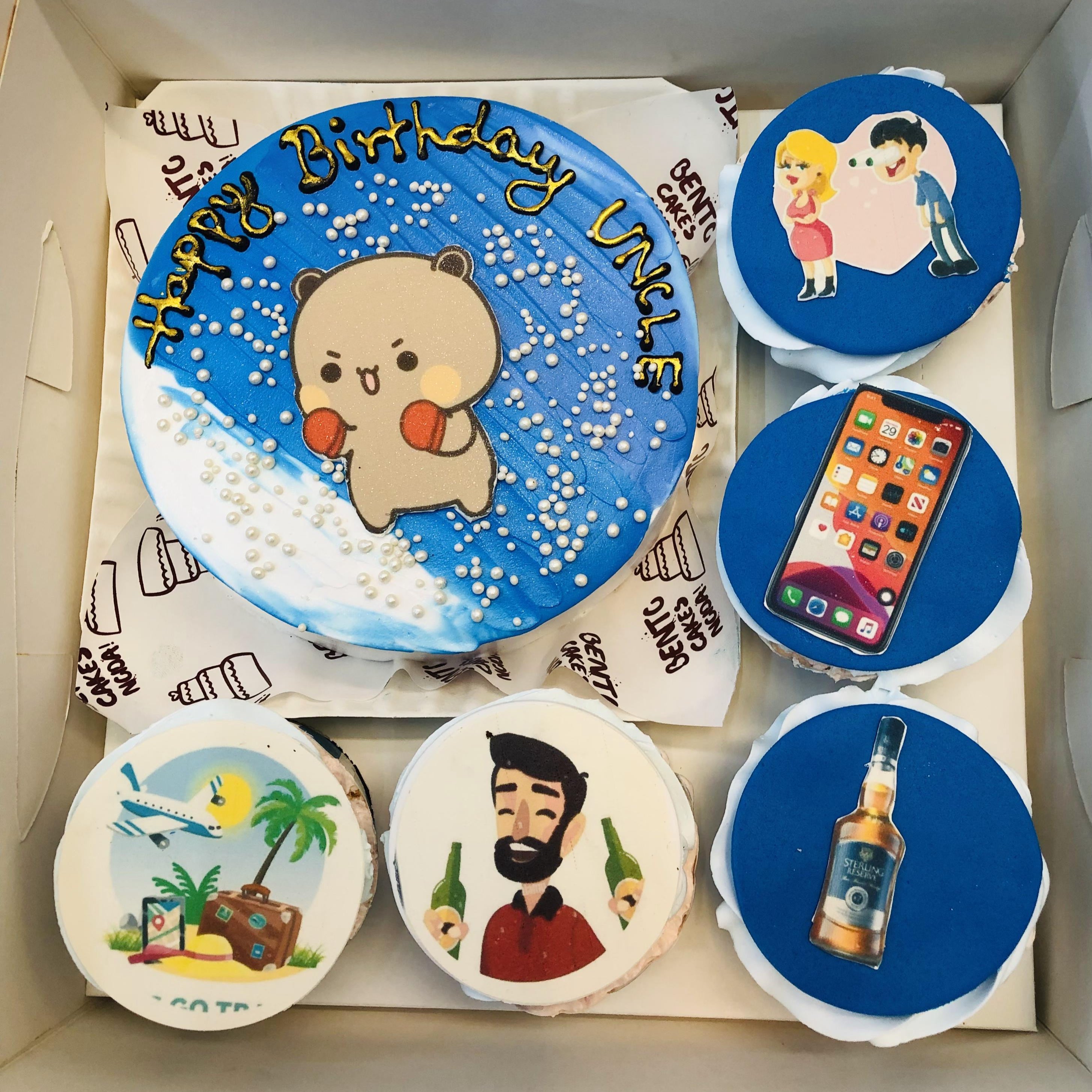 Luxurious Man Bento Combo Cake