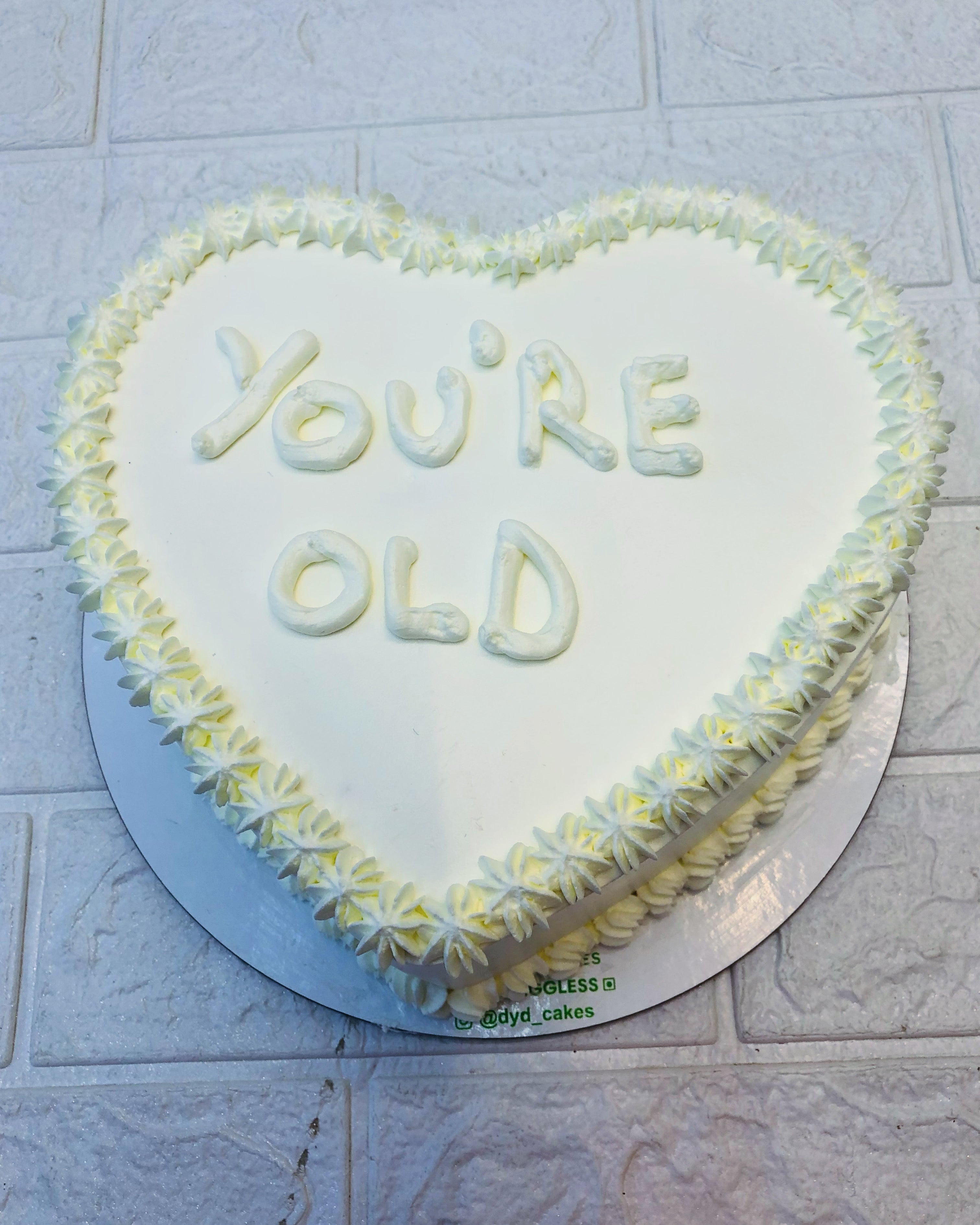 Creamy Soft Truffle Heart Cake