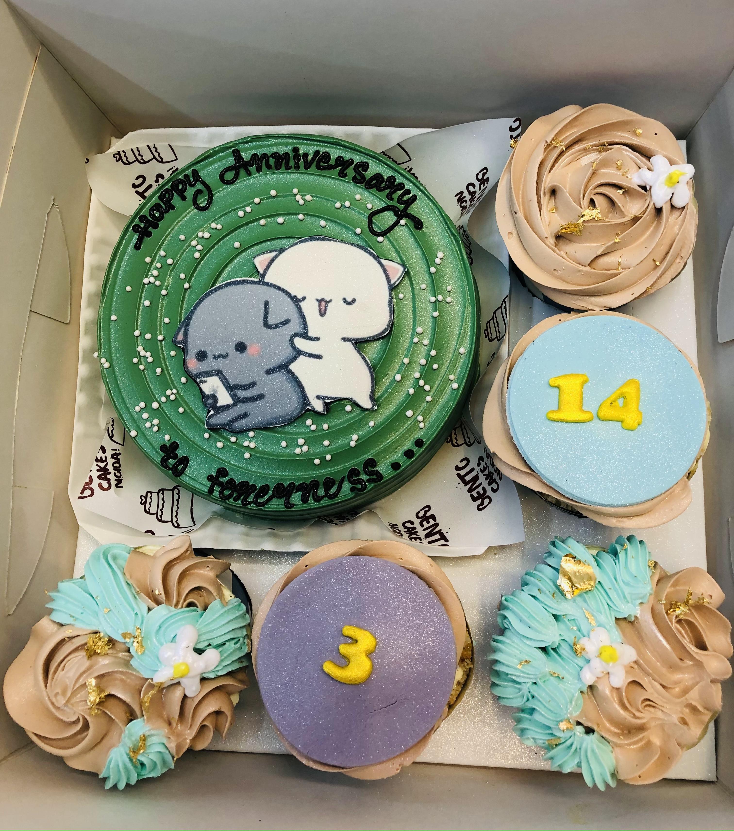 Green Bento Combo Cake