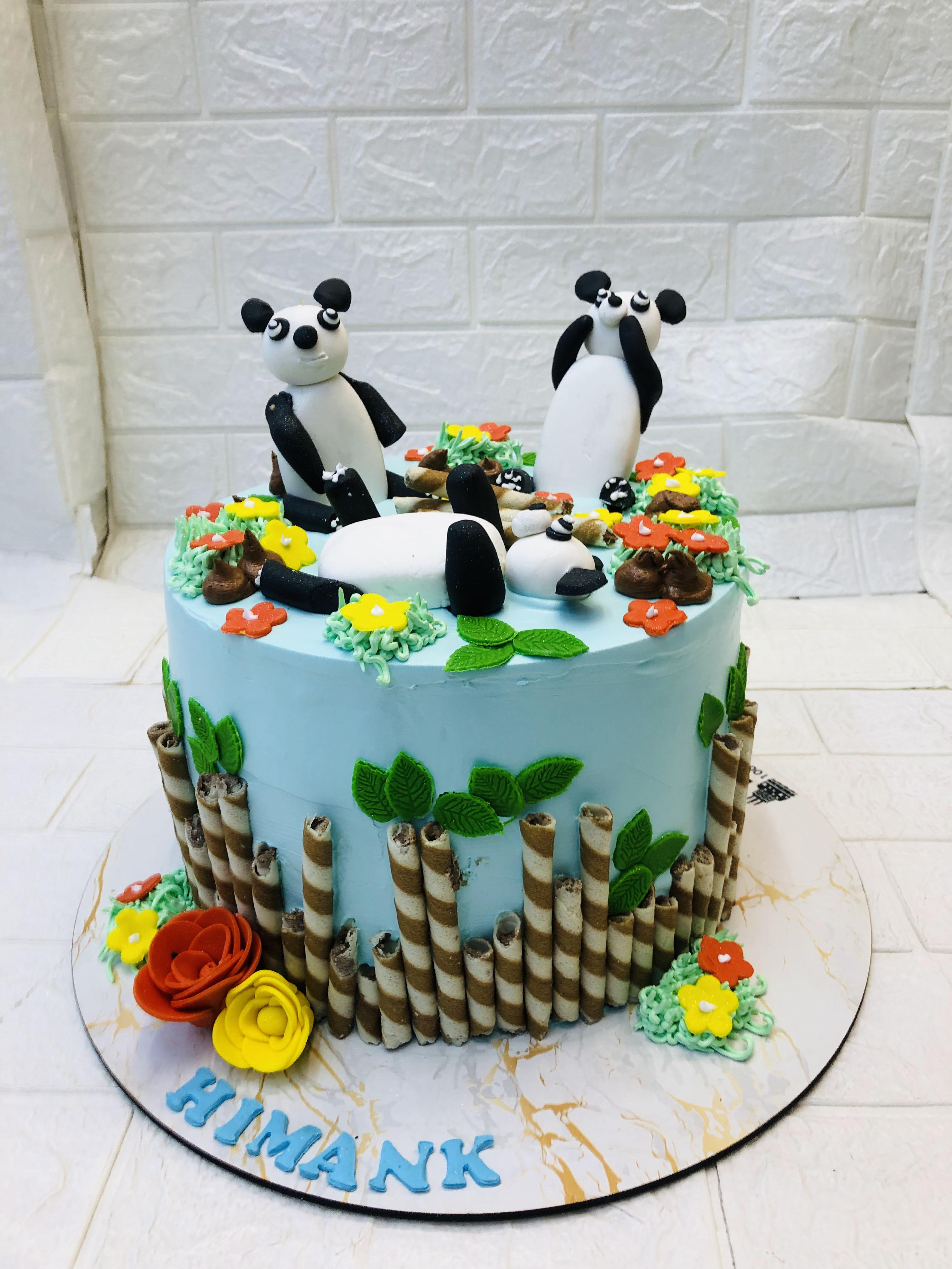 Panda Theme Cake