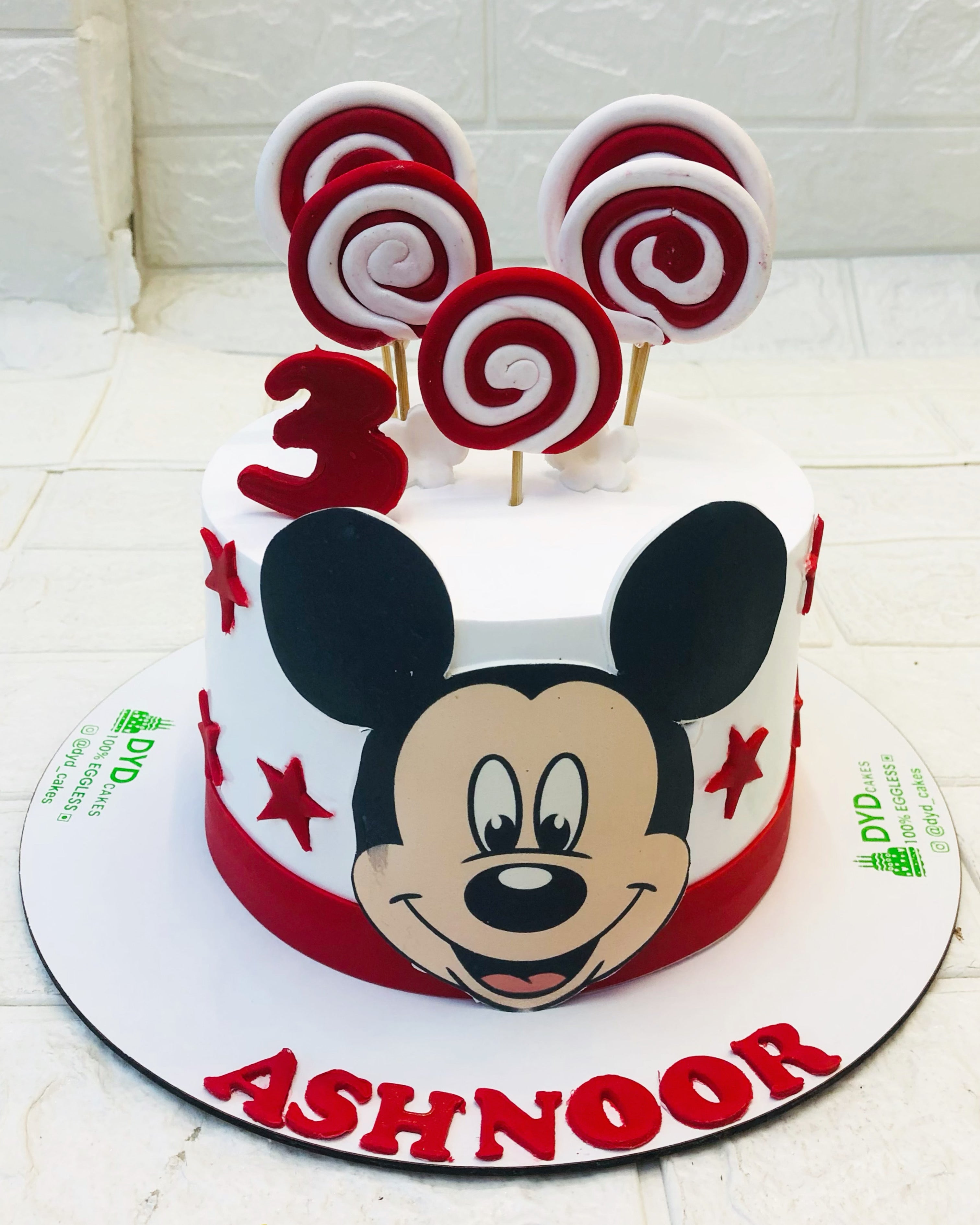 Mickey Mouse Theme Cake 2
