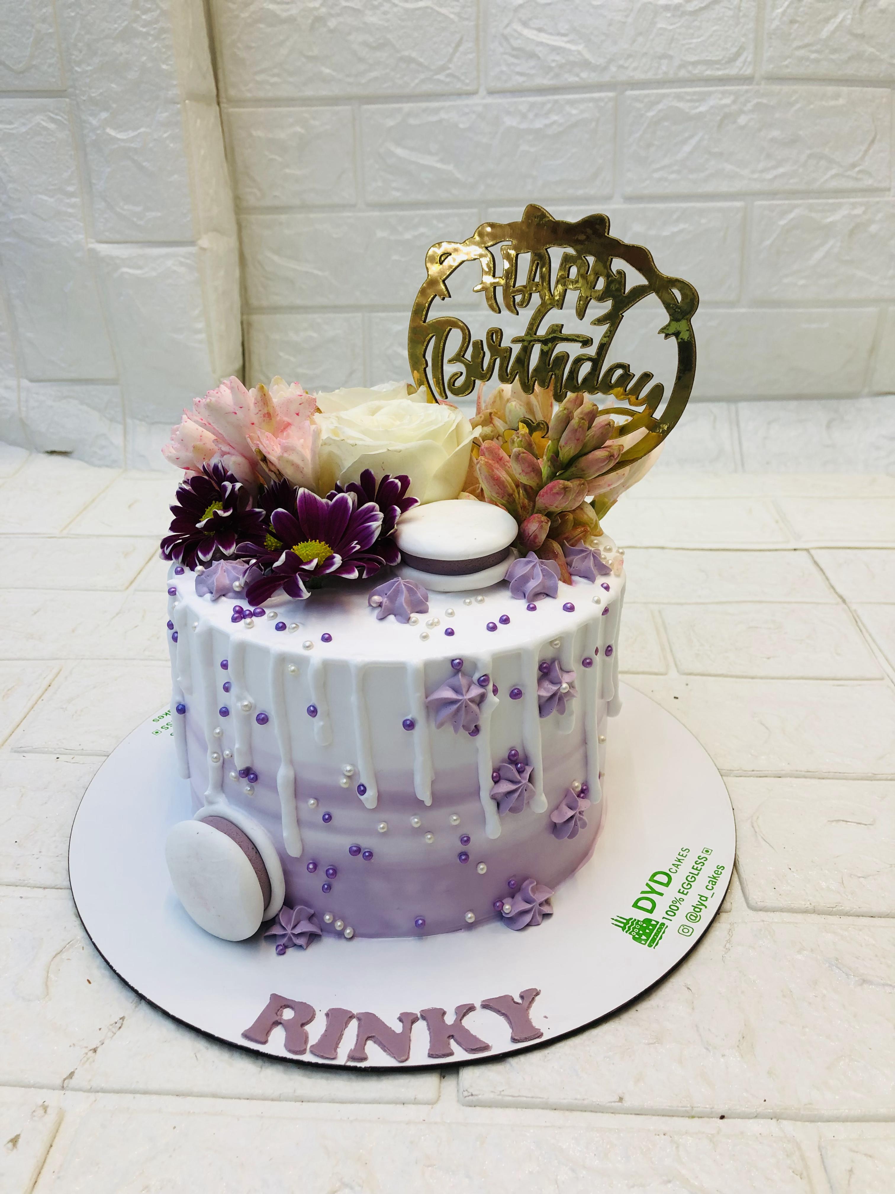 Purple Flower Cake 4