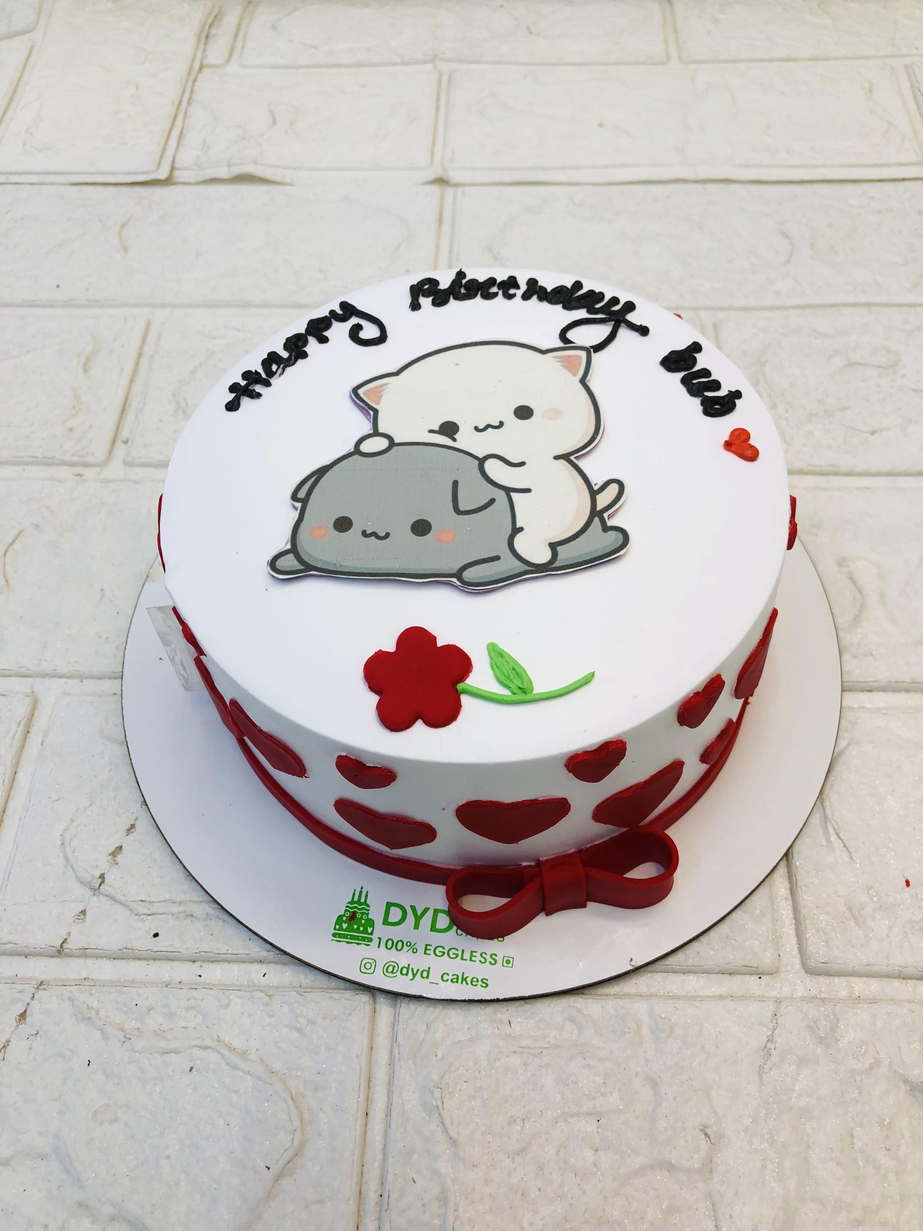 Cute Bubu Dudu Birthday Cake