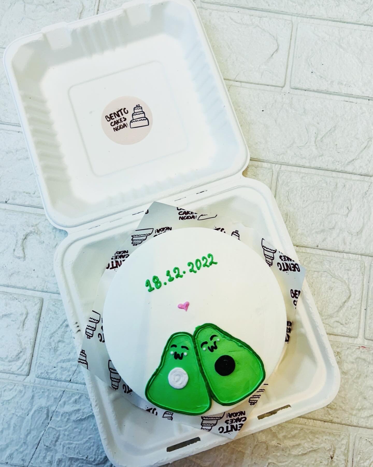 Cute Puppet Theme Couple Bento Cake