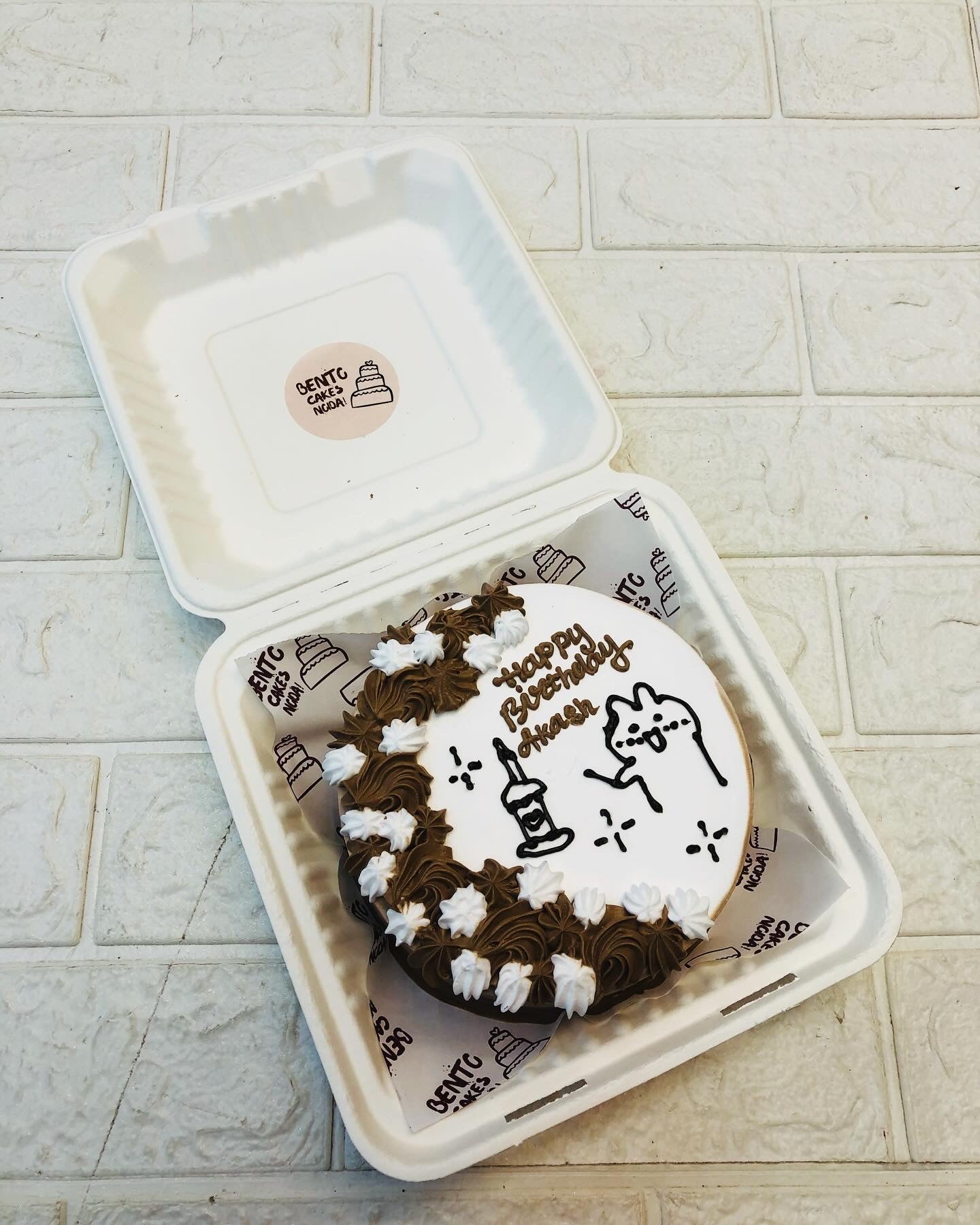 Choco Bliss Cartoon Bento Cake