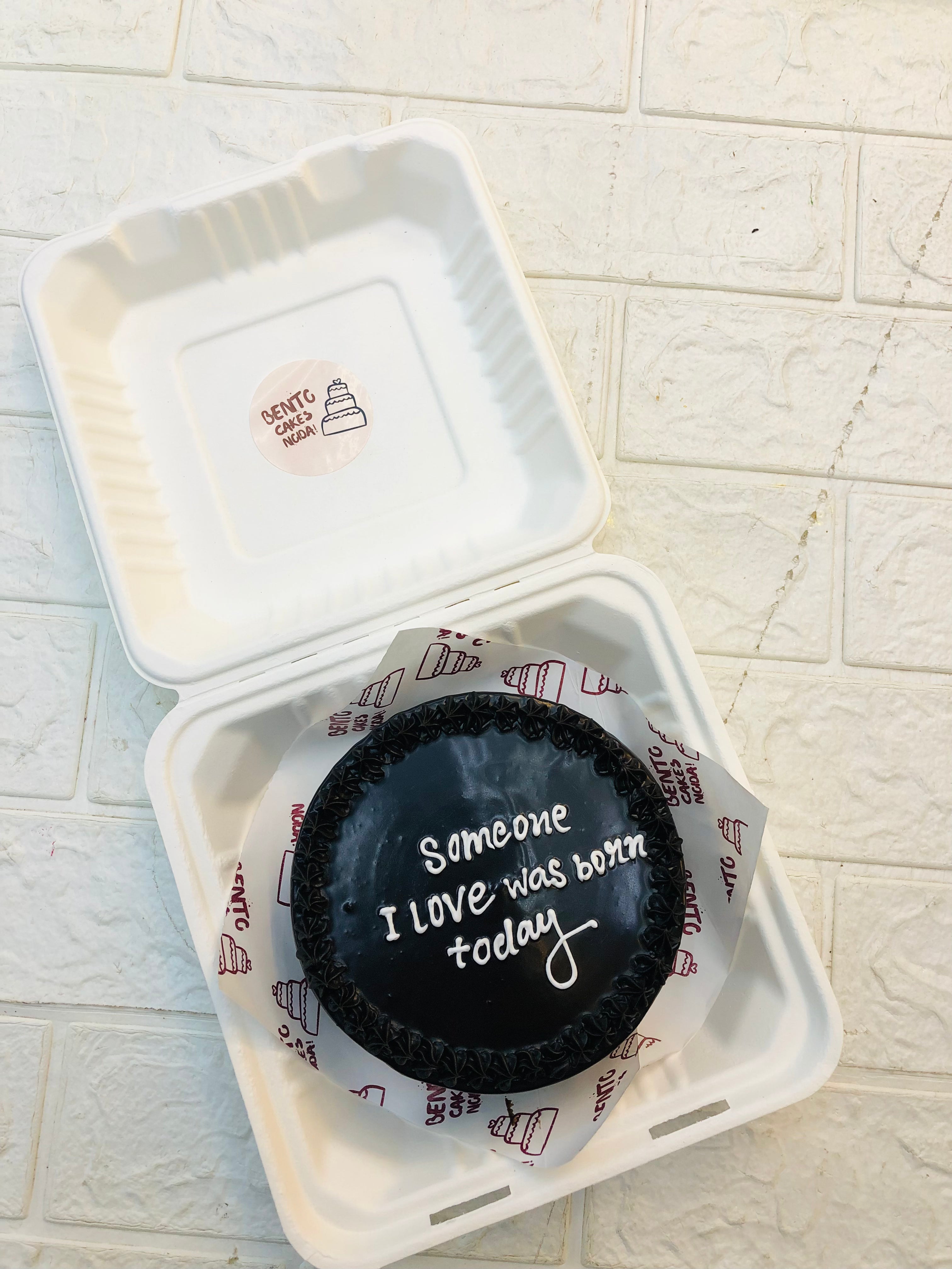 Birthday Theme Chocolate Bento Cake