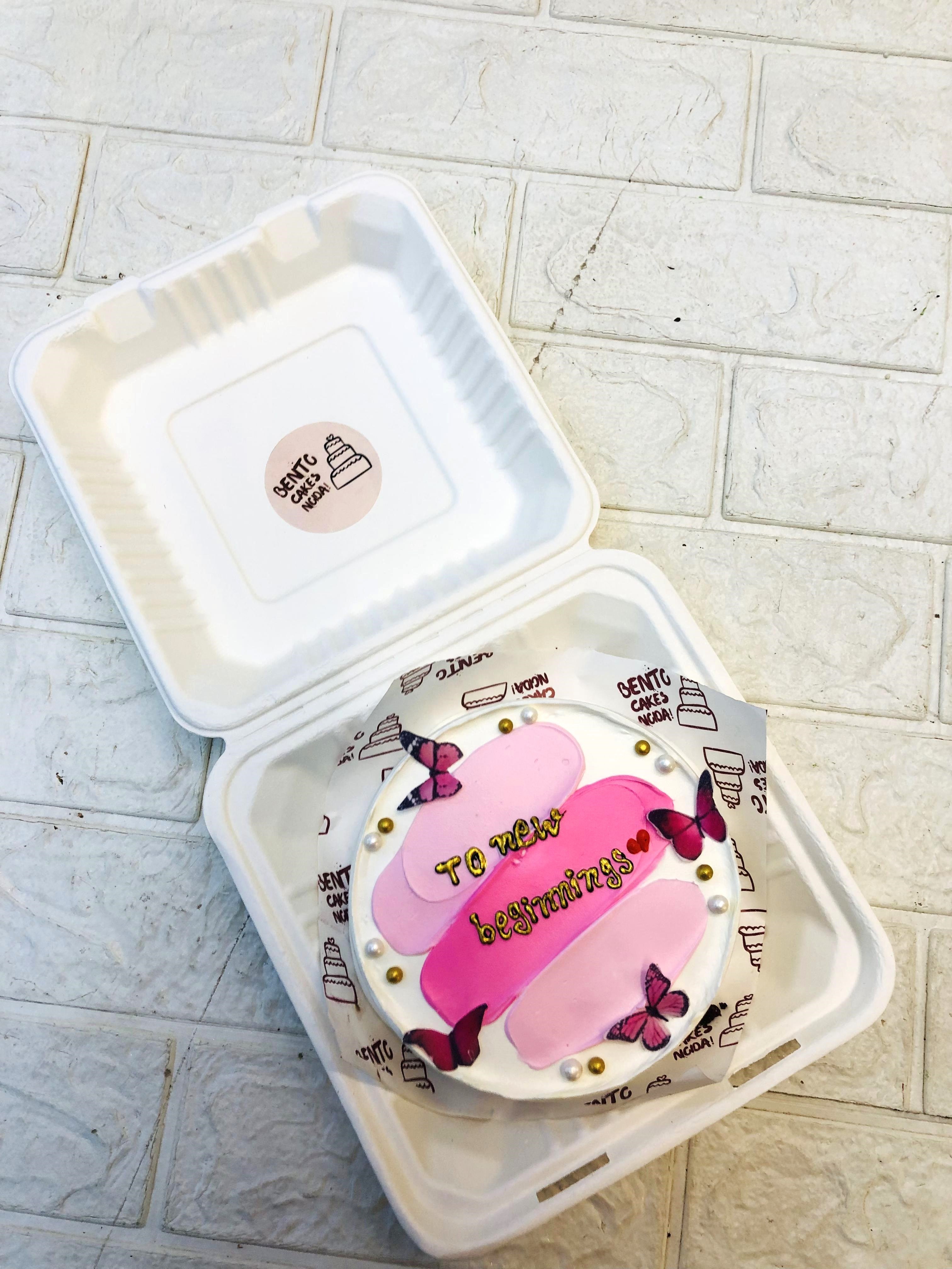 New Beginning Theme Bento Cake