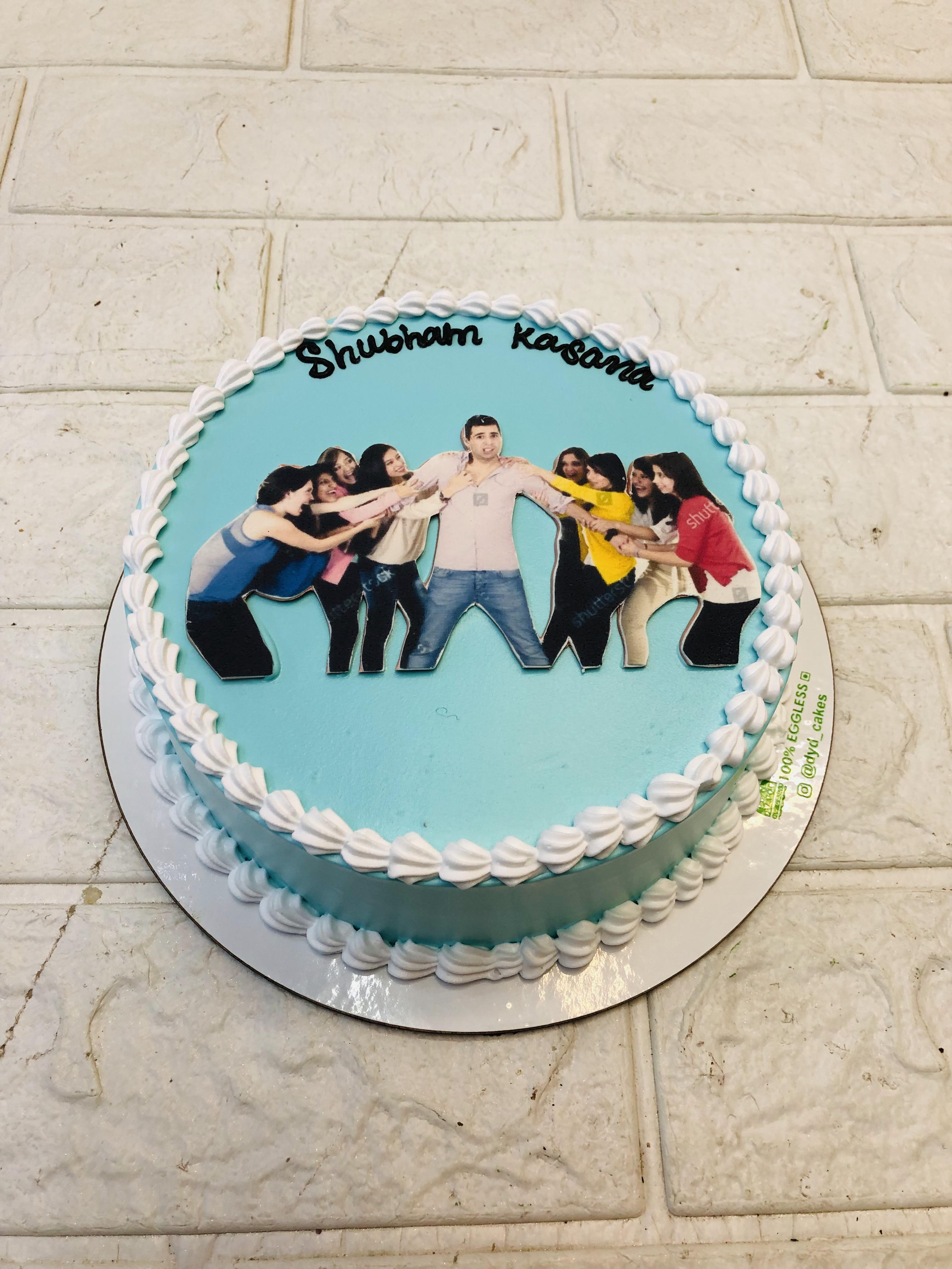 Choco Vanilla Designe Cake