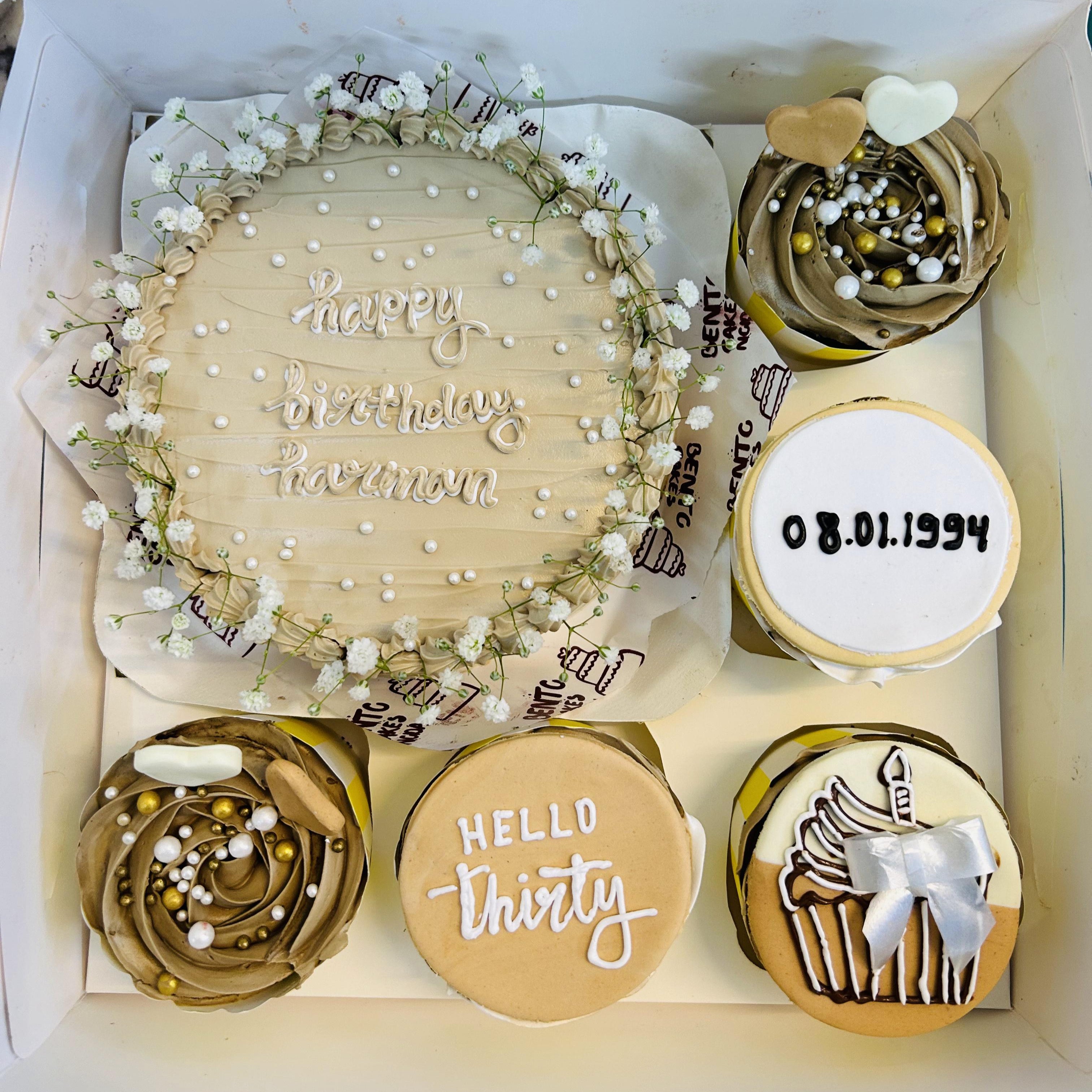 Beautiful Birthday Bento Combo Cake