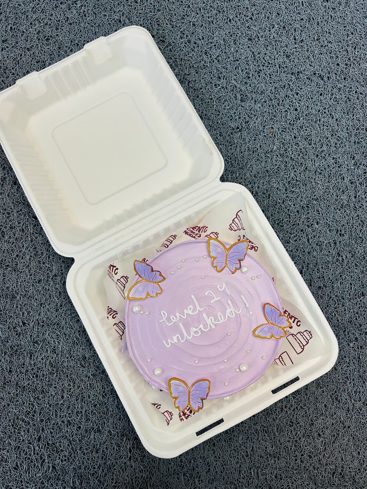 Level 24 Unlocked Theme Bento Cake