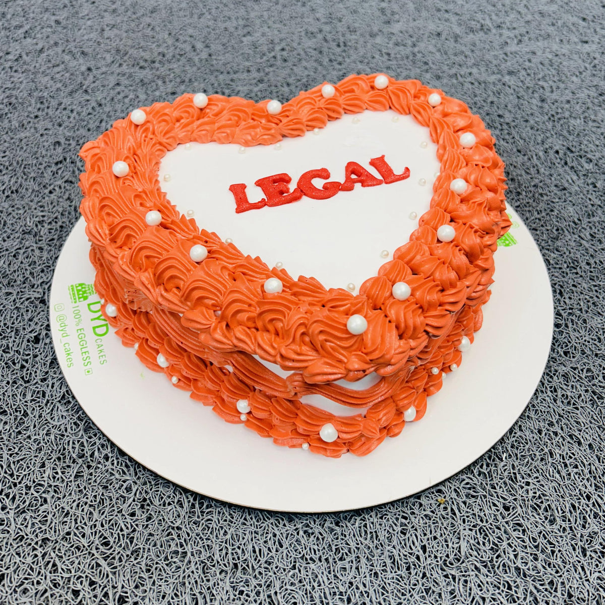 Heart Pearl Cake