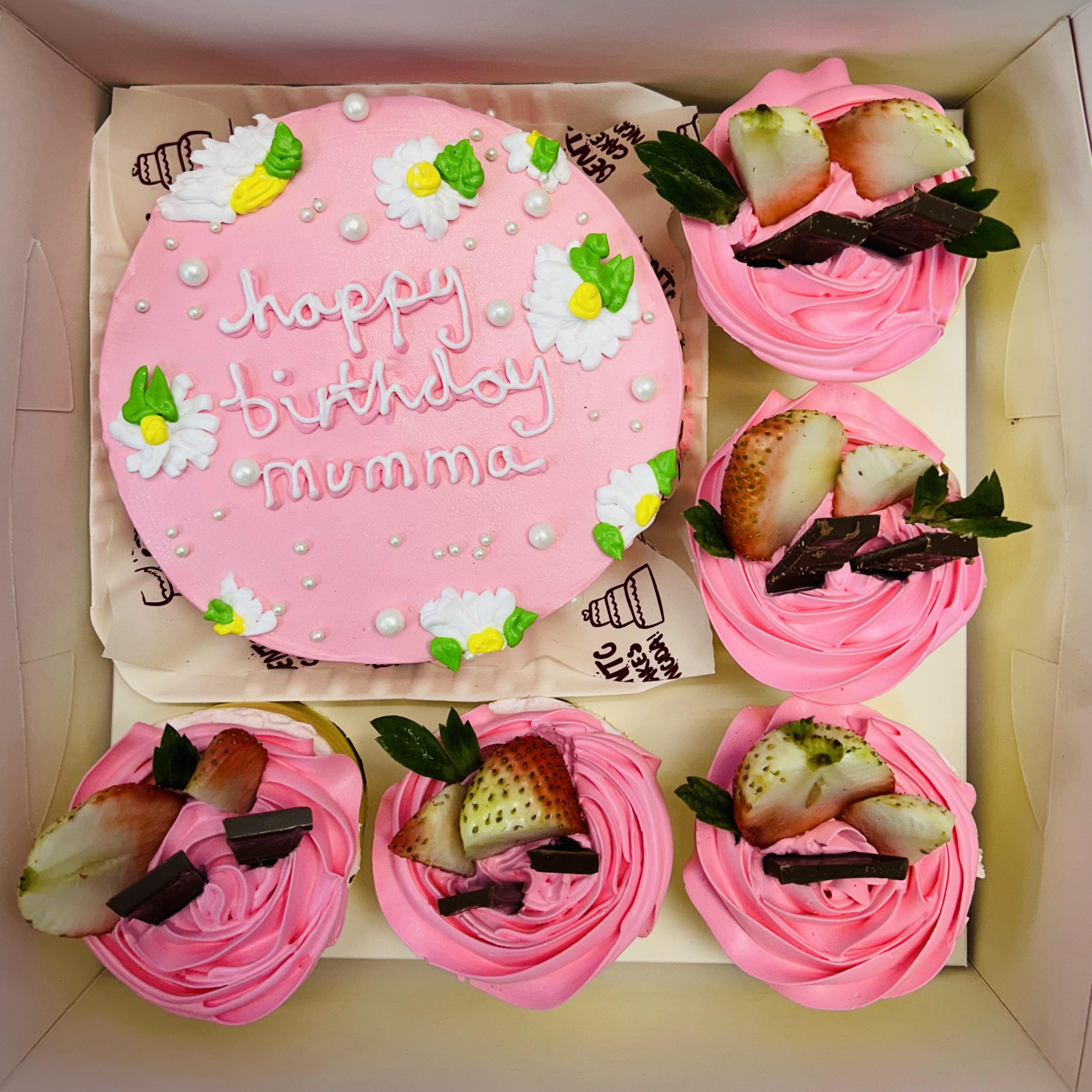 Strawberry Bento Combo Cake