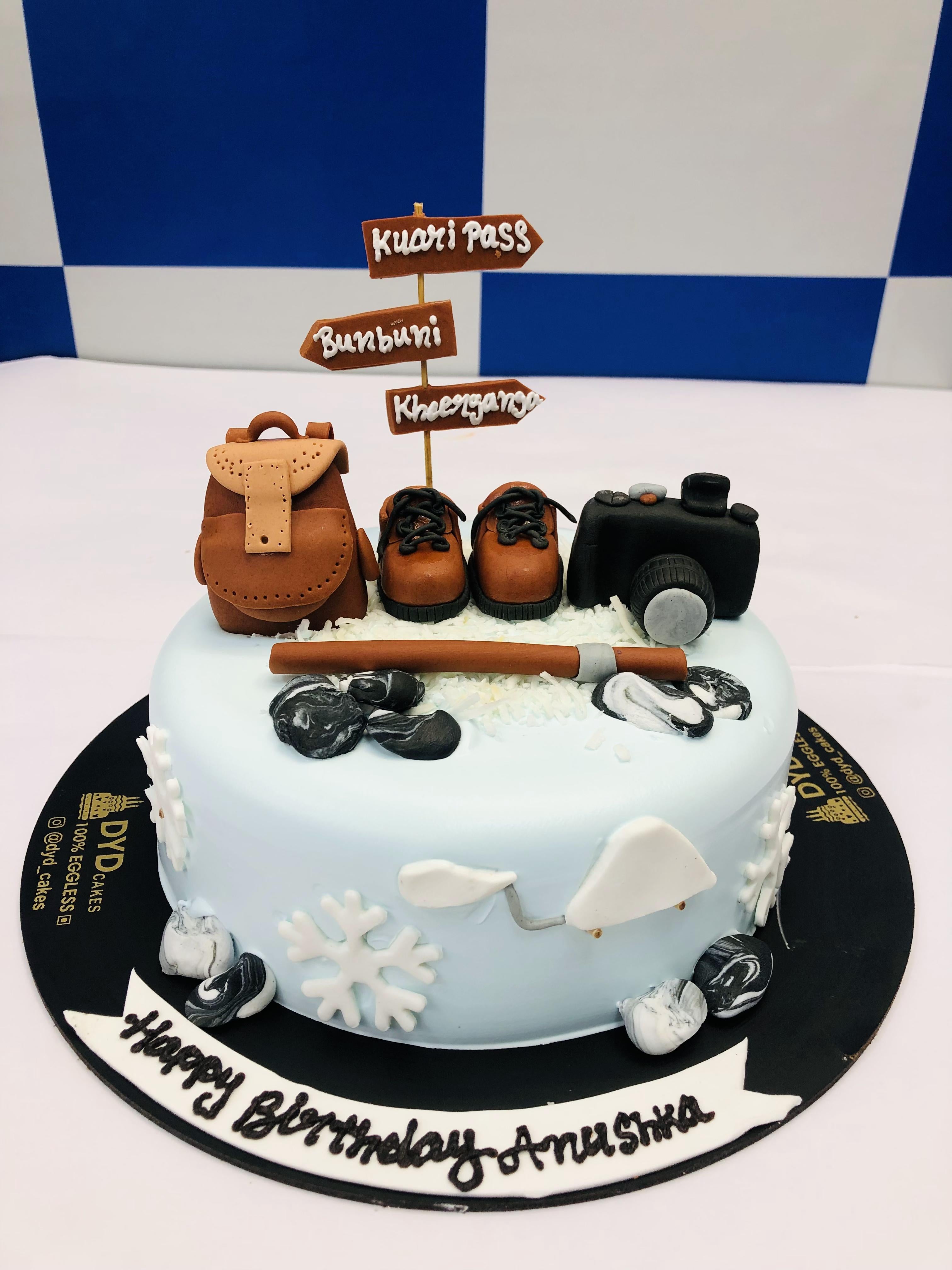 100% Eggless Travel Theme Cake in Noida , Greater Noida, Delhi from DYD Cakes