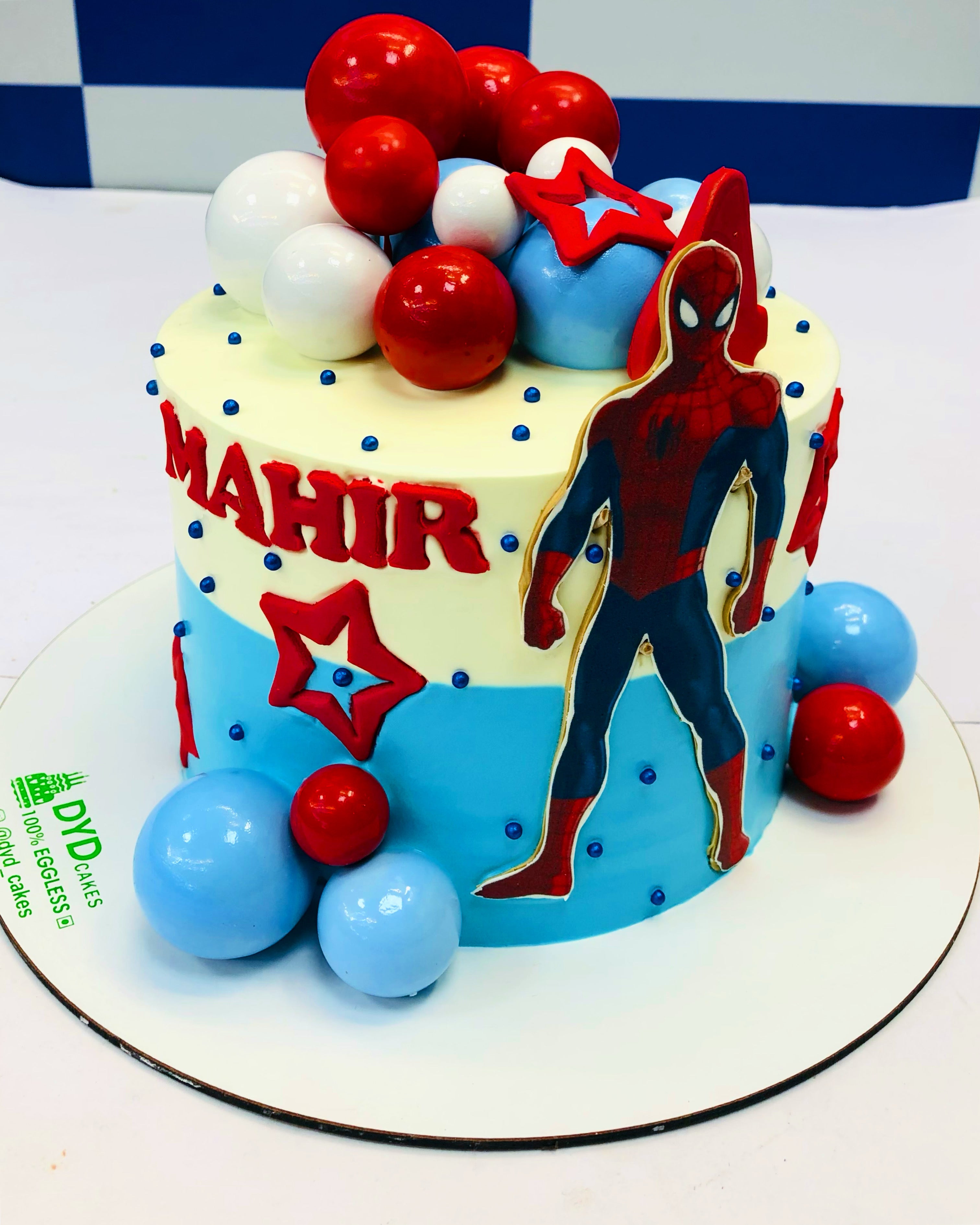 Spiderman Lollipop Cake