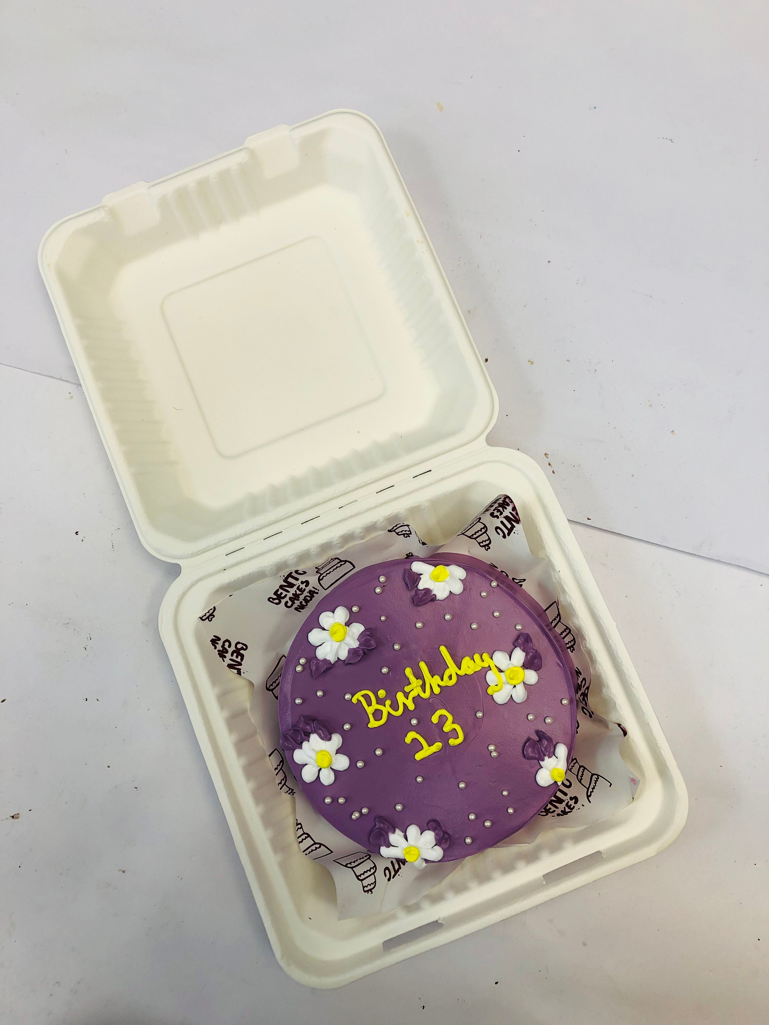 Yummy Purple Bento Cake