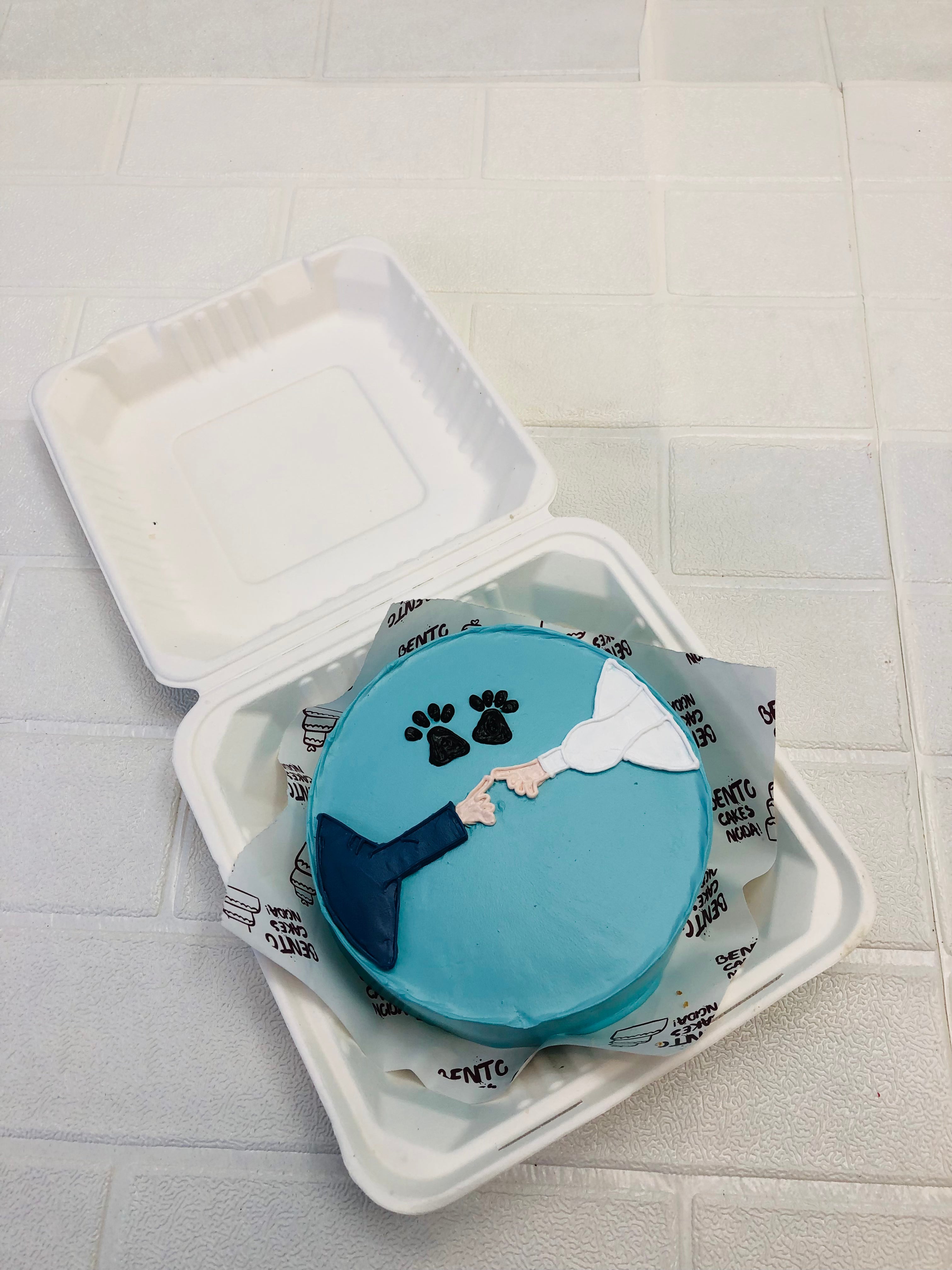 Meating Couple Theme Bento Cake