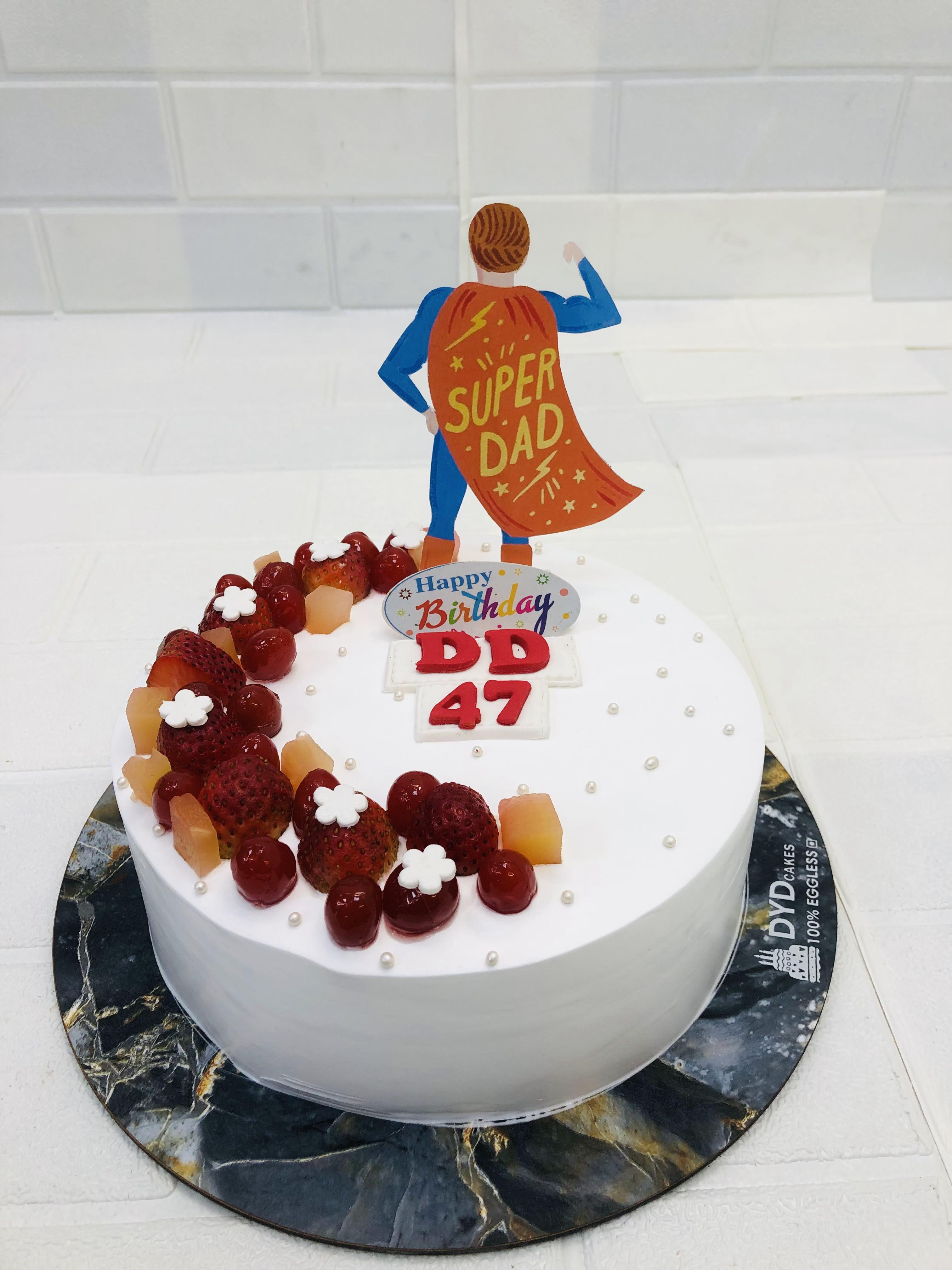 Daddy Birthday Fruit Cake