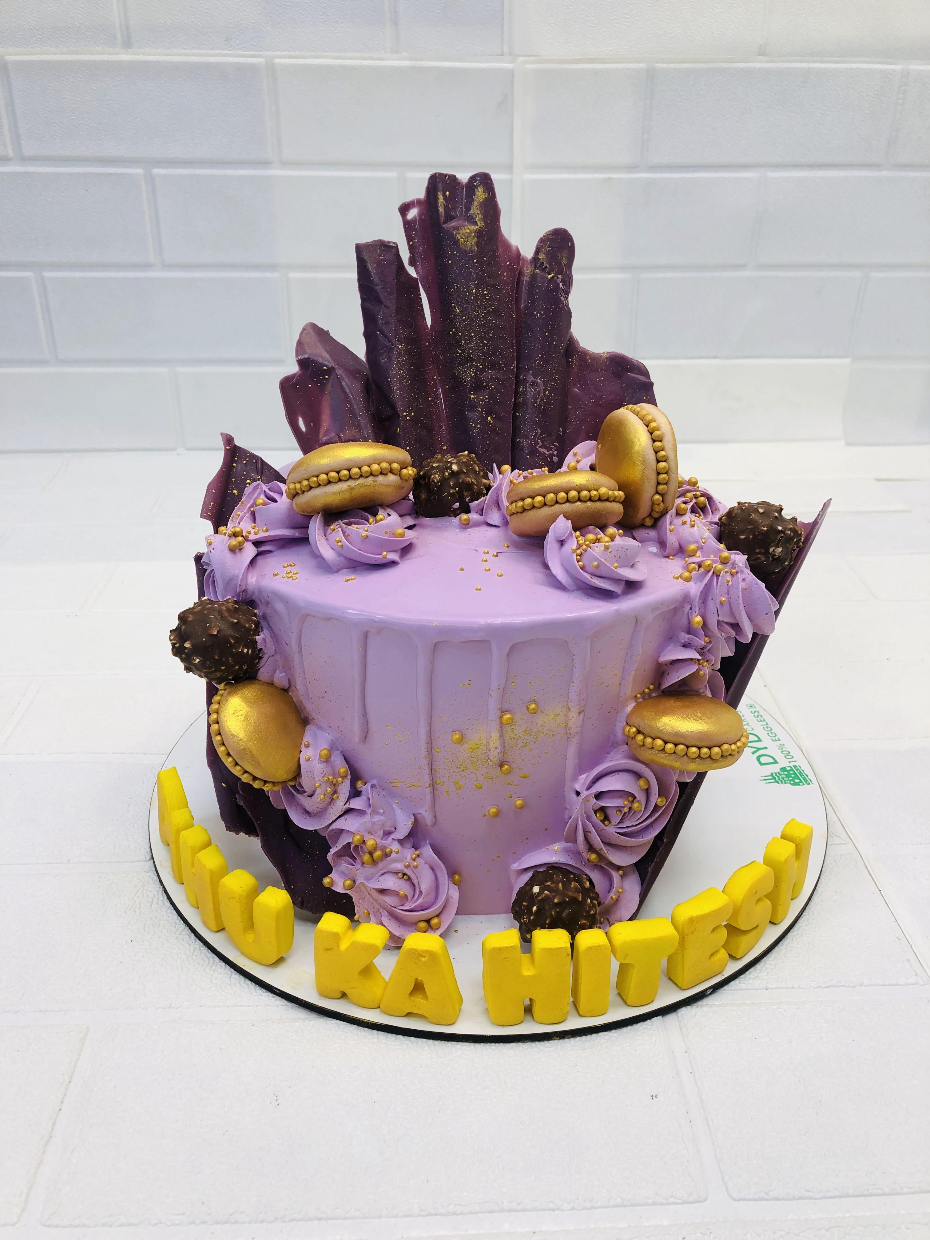 Purple Aesthetic Cake