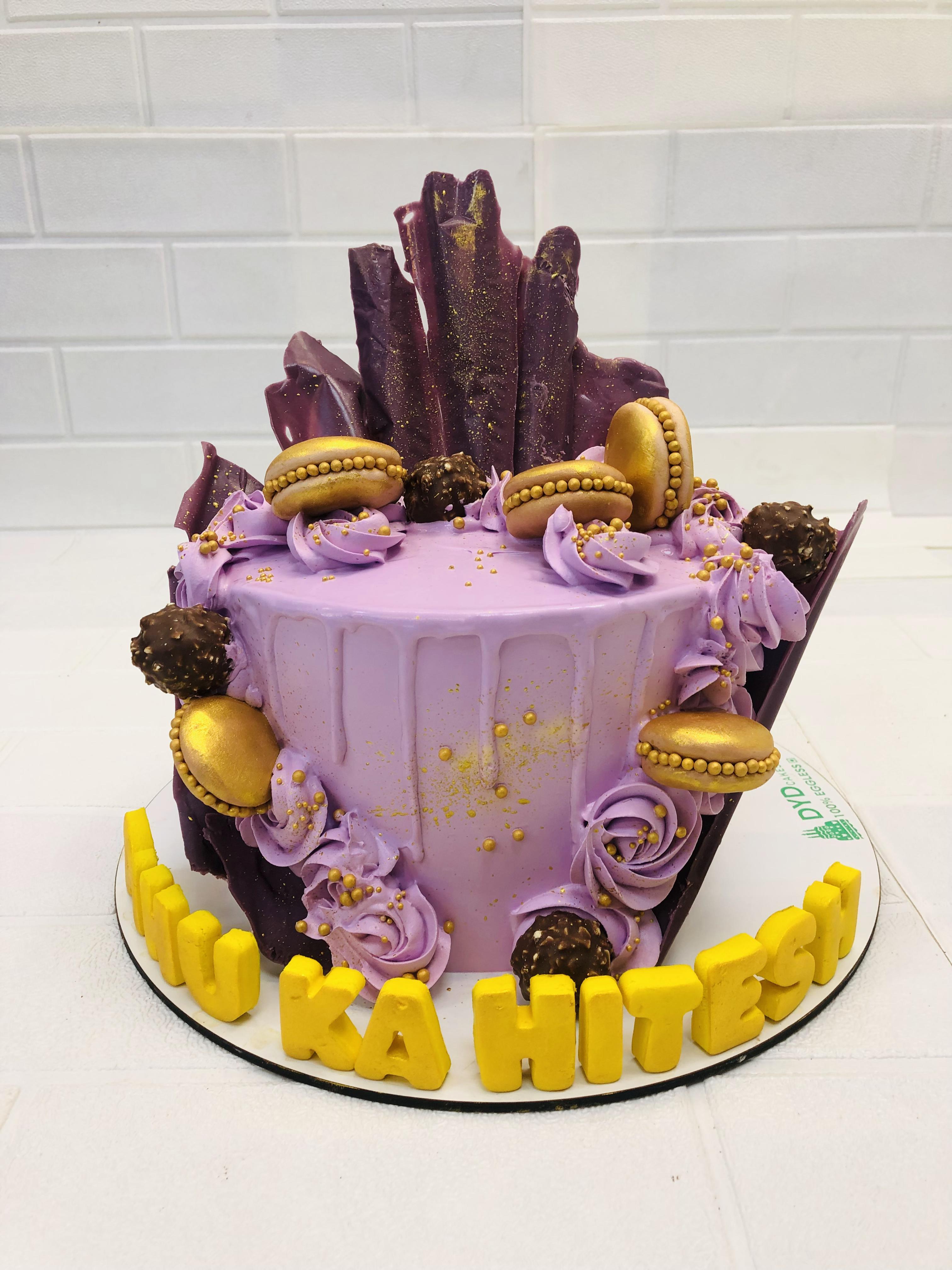 Topper Gold Glitter Cake