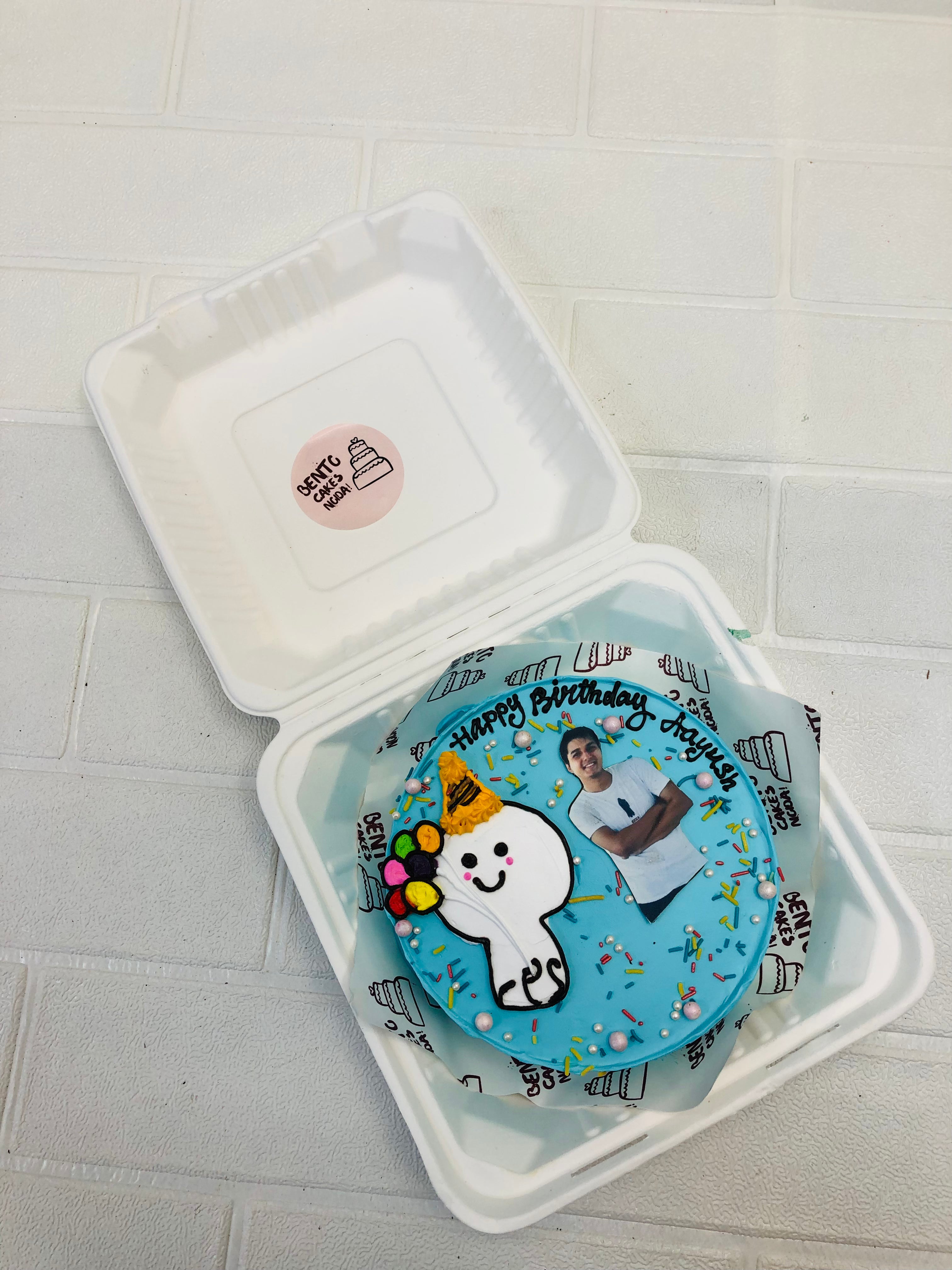 Photo Theme Birthday Bento Cake 1