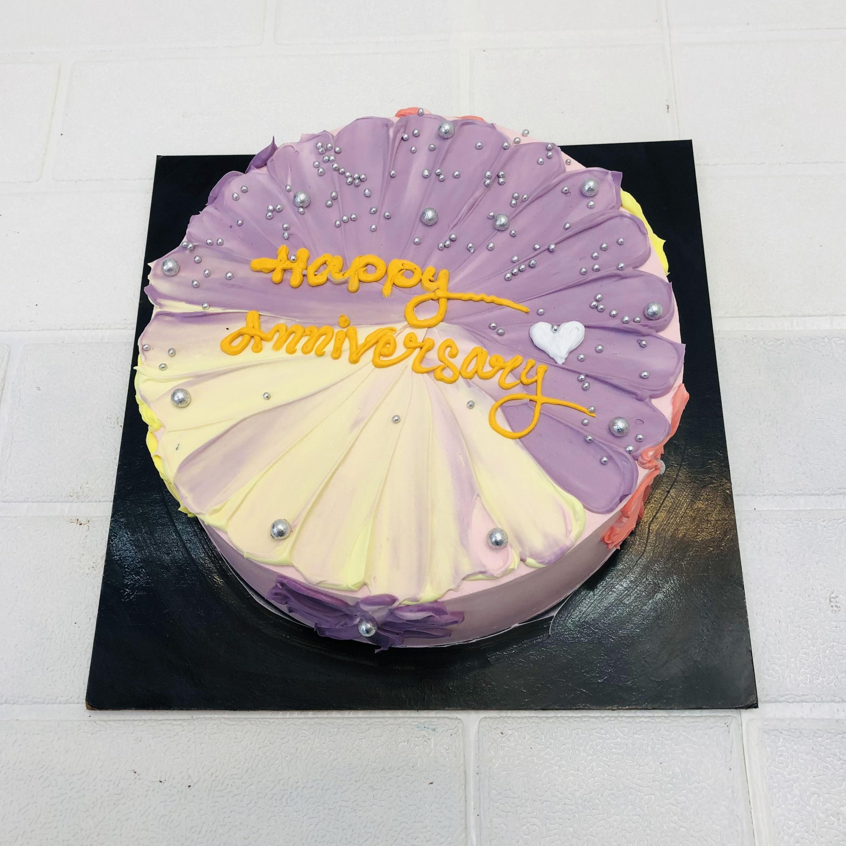 Colorful Anniversary Cake