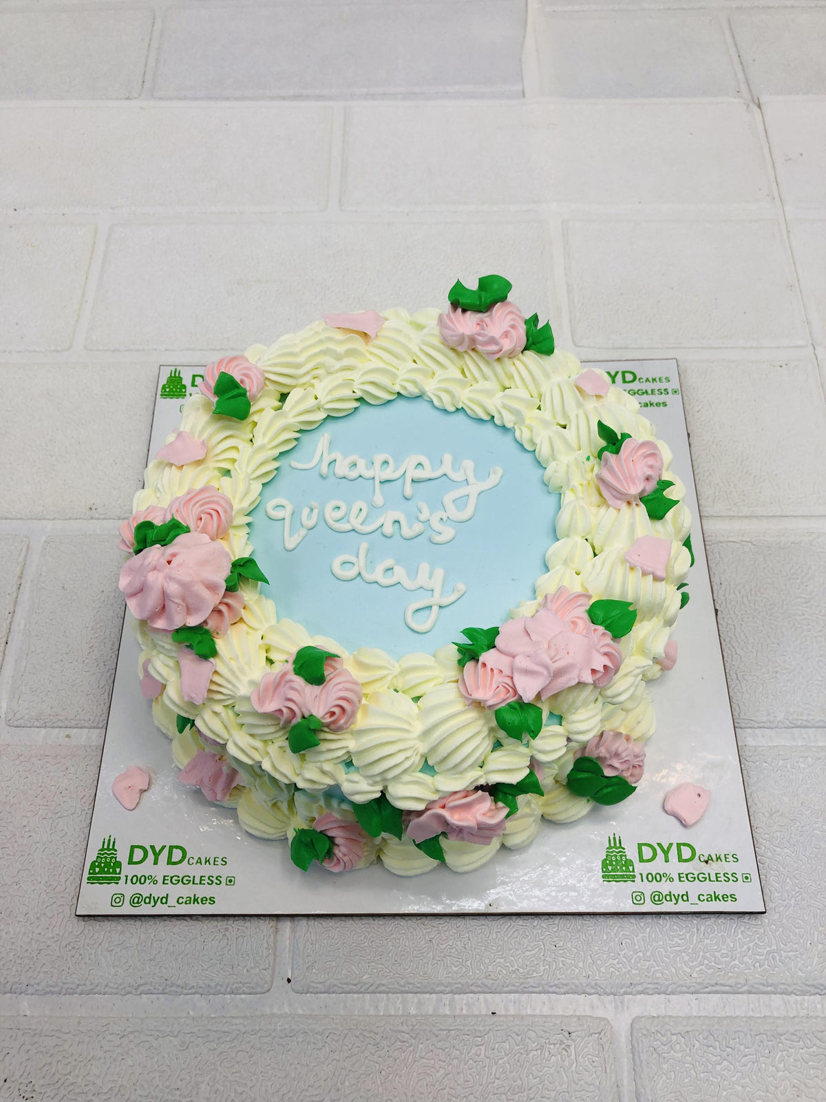 Creamy Flower Birthday Cake