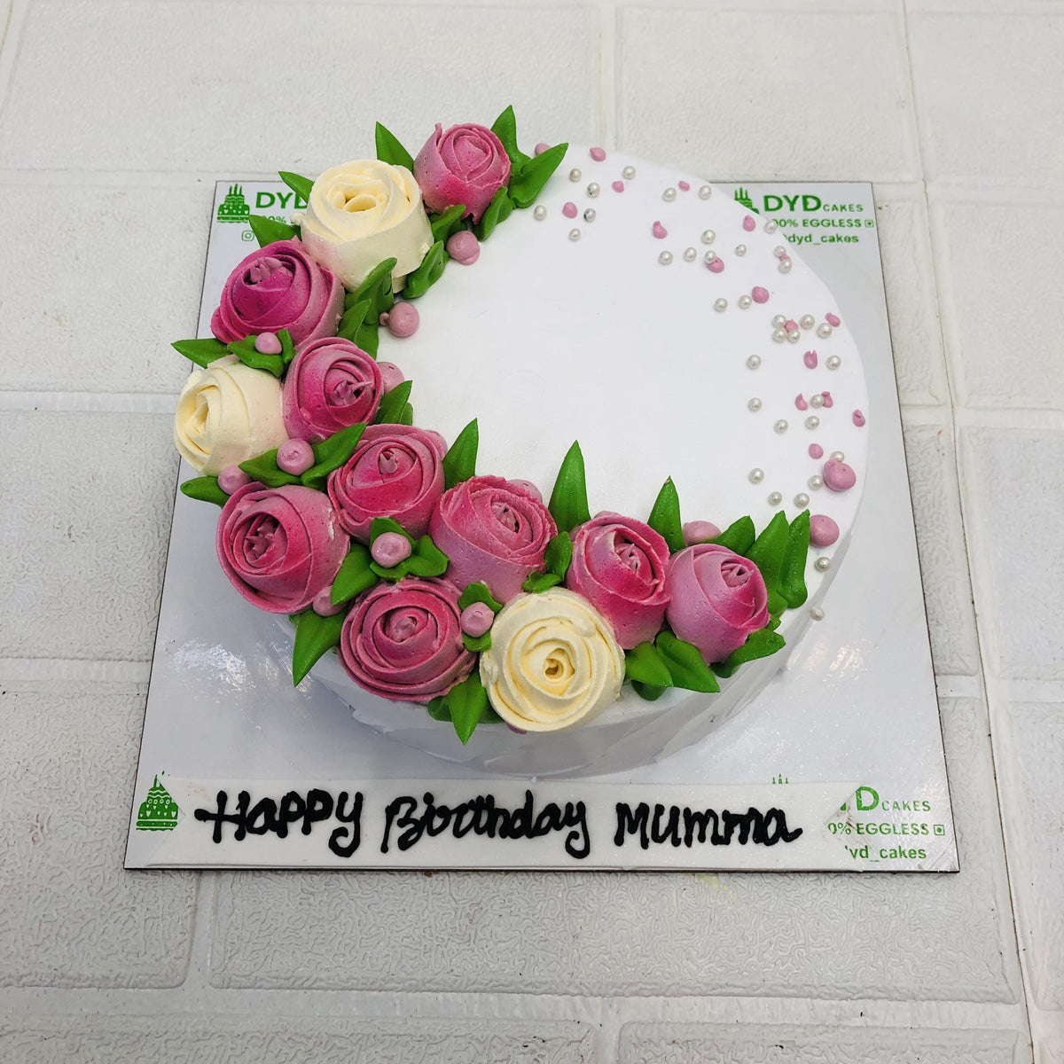 pink Flower  Cake